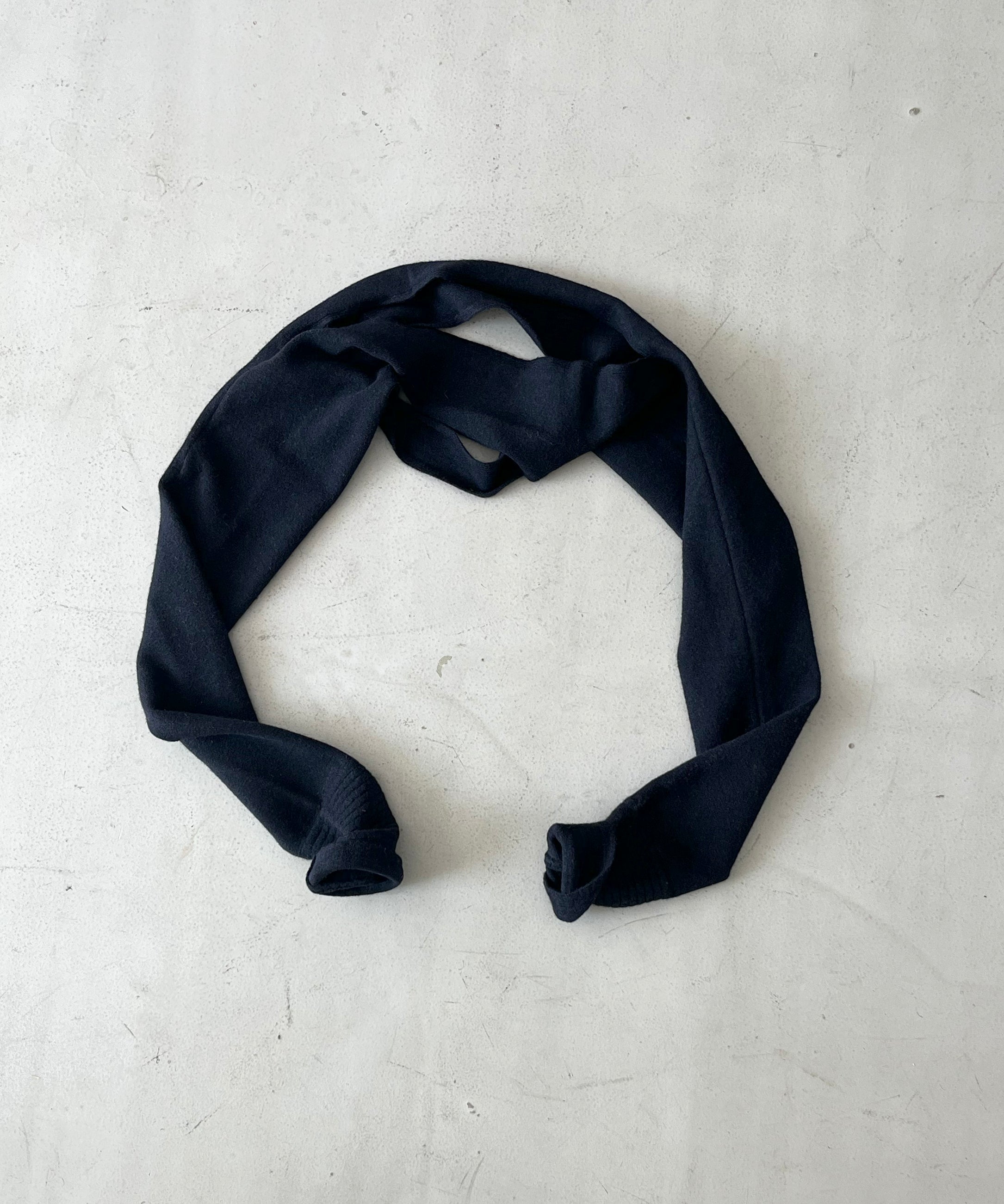 ULIKASANCTUS Double slit kint bolero "DEEP NAVY"