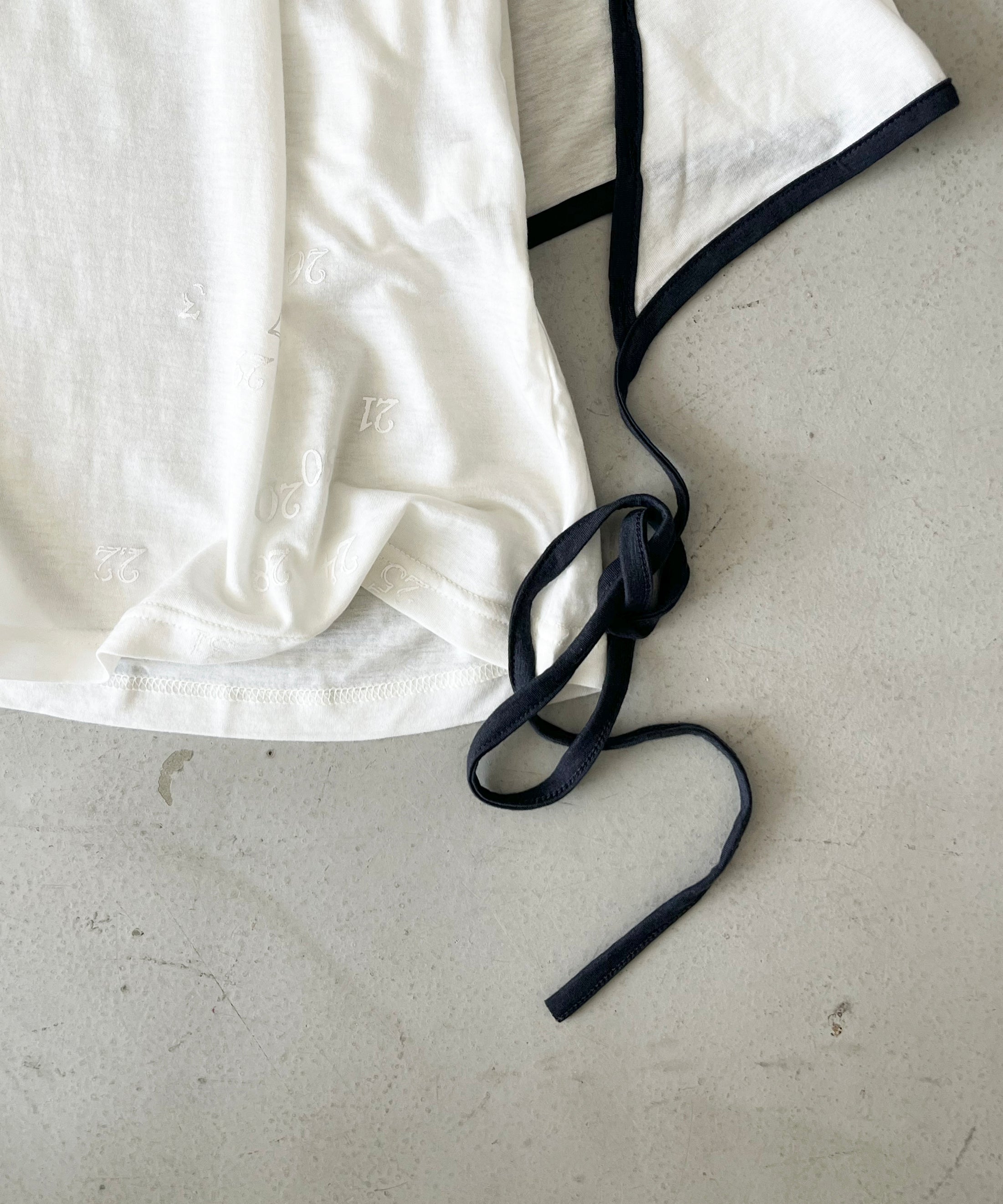 ULIKASANCTUS Halter warp sleeveless "IVORY"