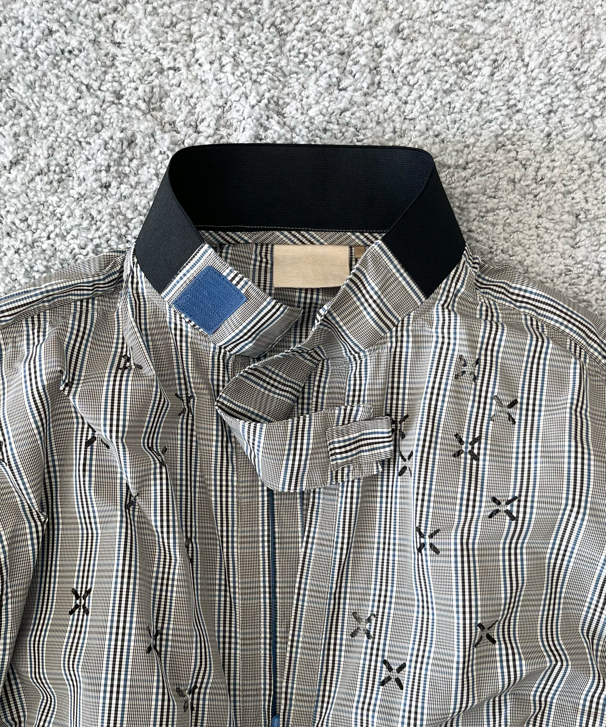 JIAN YE Guai blouson (siege) "BLUE CHECK"