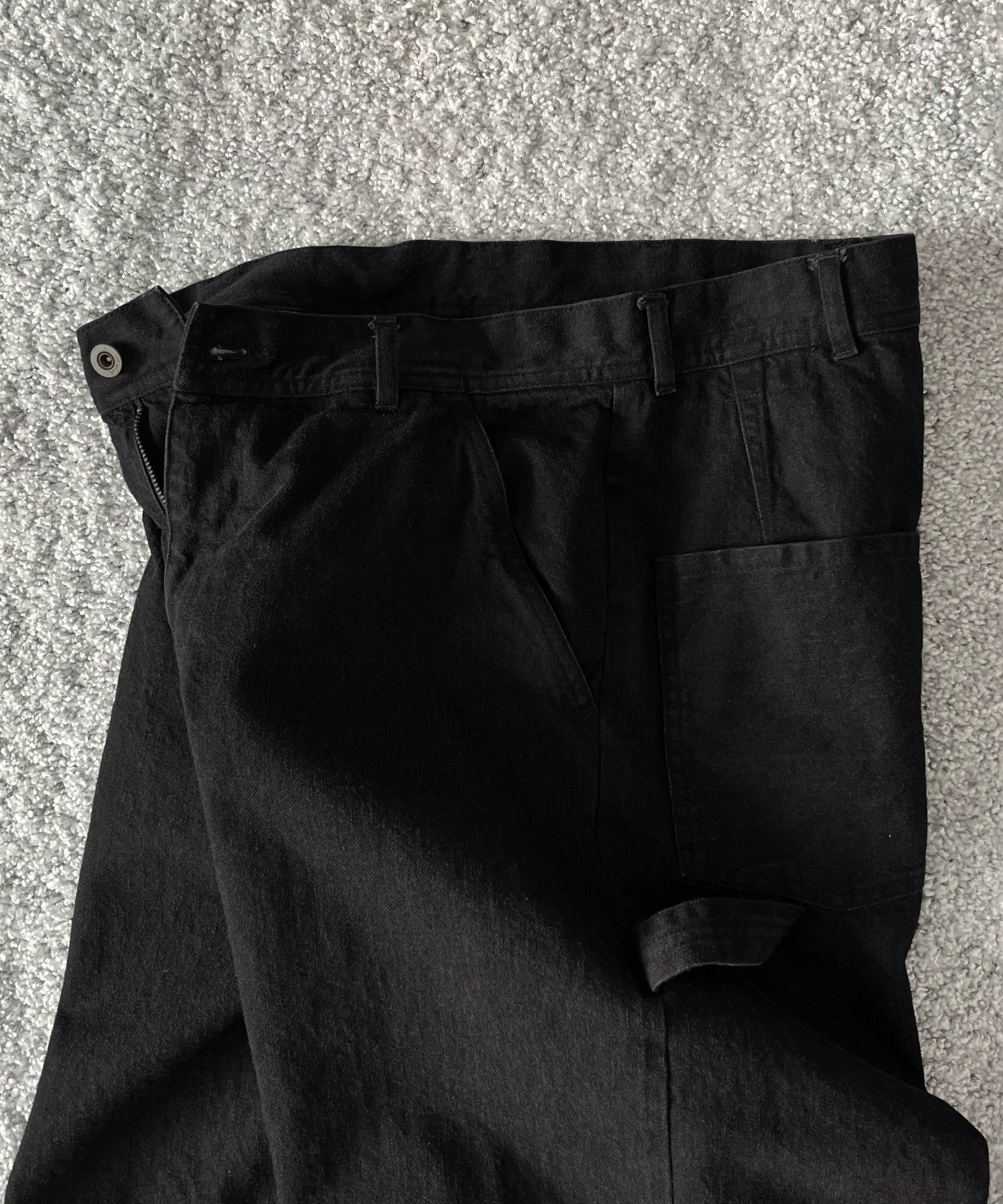VOAAOV Denim pants "BLACK/OW"