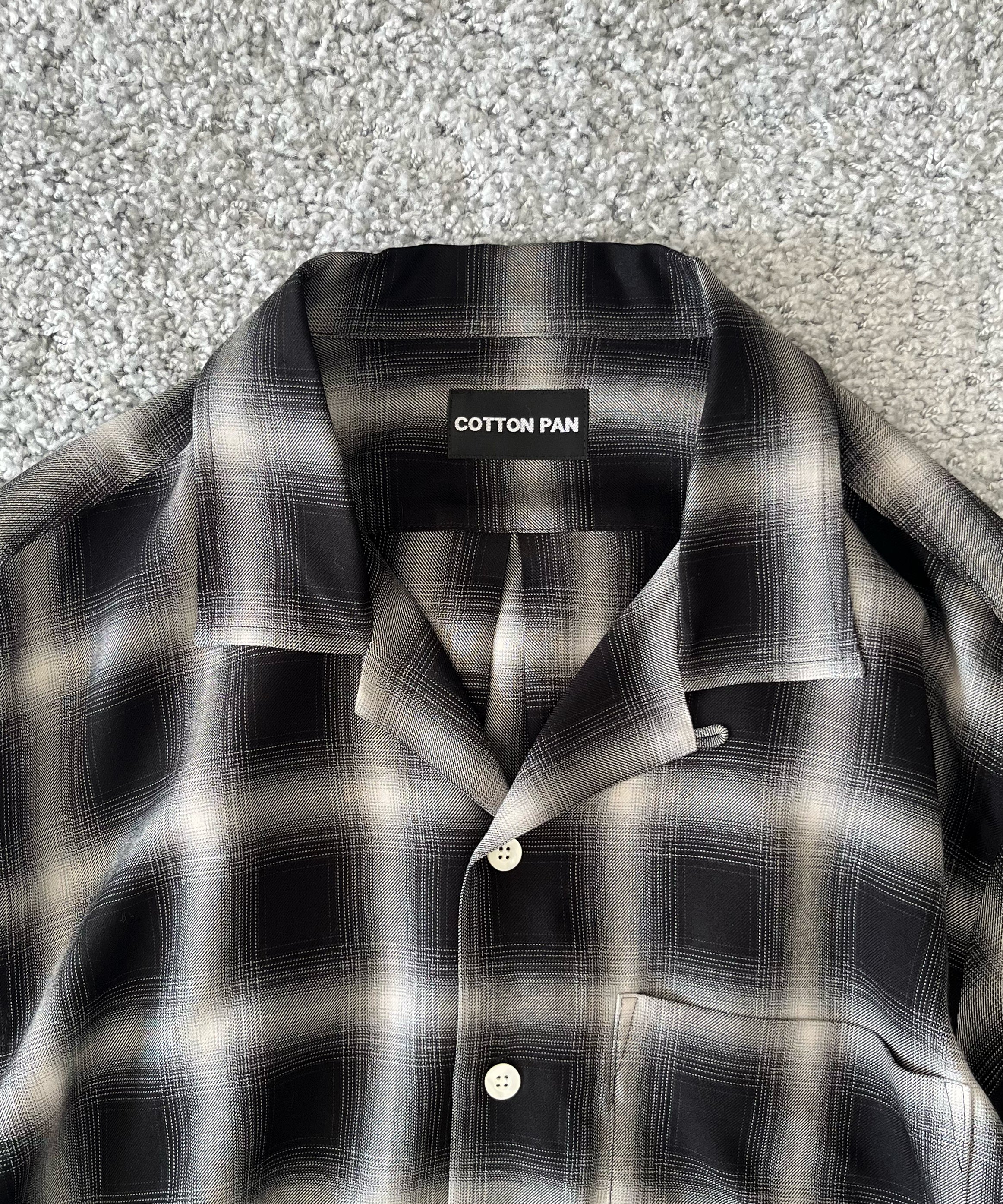 COTTON PAN Soho l/s オンブレシャツ "BLACK"