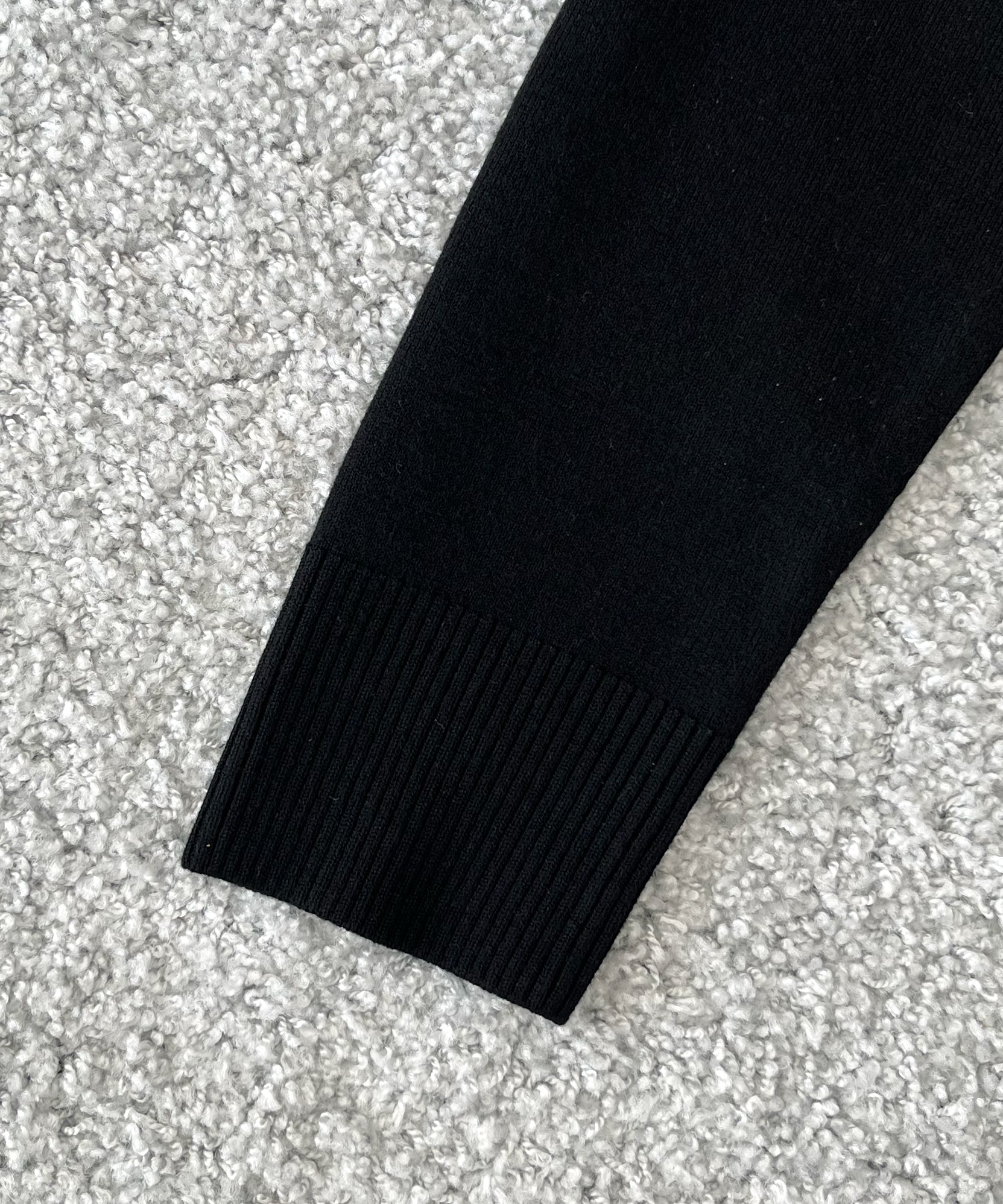 entire studios Knit zip up jacket "BLACK"