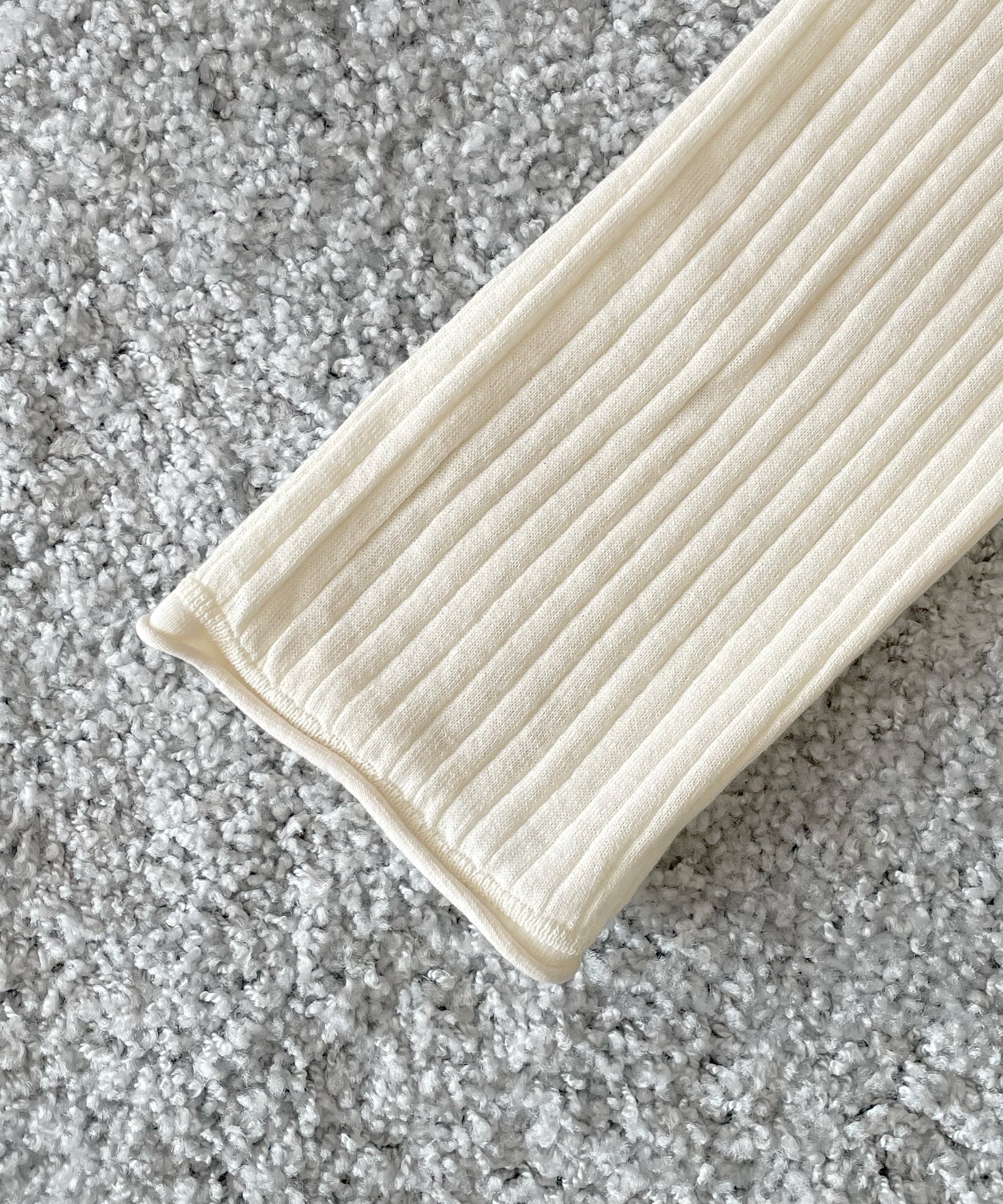 OUR LEGACY Fine henley "IVORY COTTON CREPE"