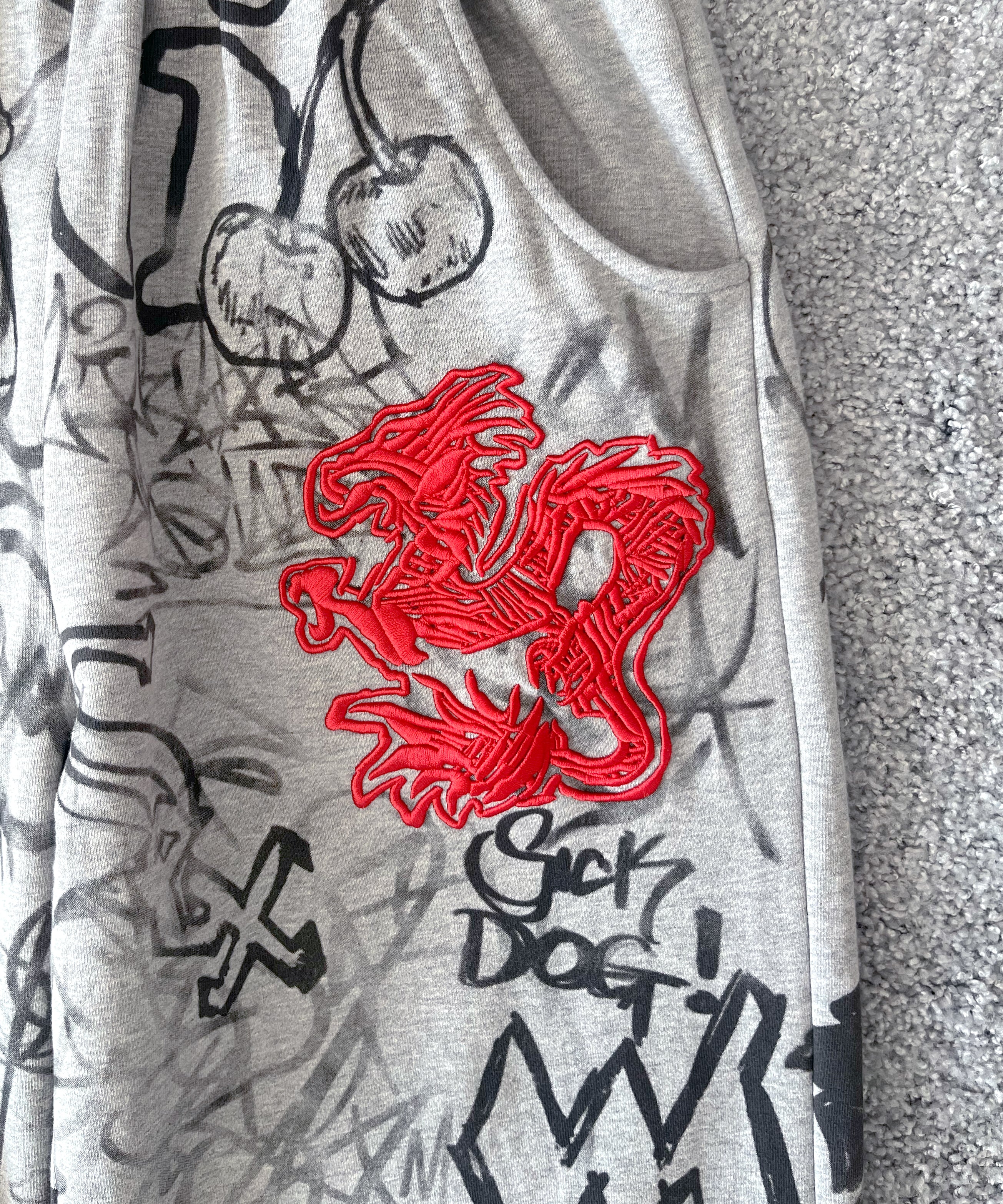 MOWALOLA Grafitti track pant "GREY"
