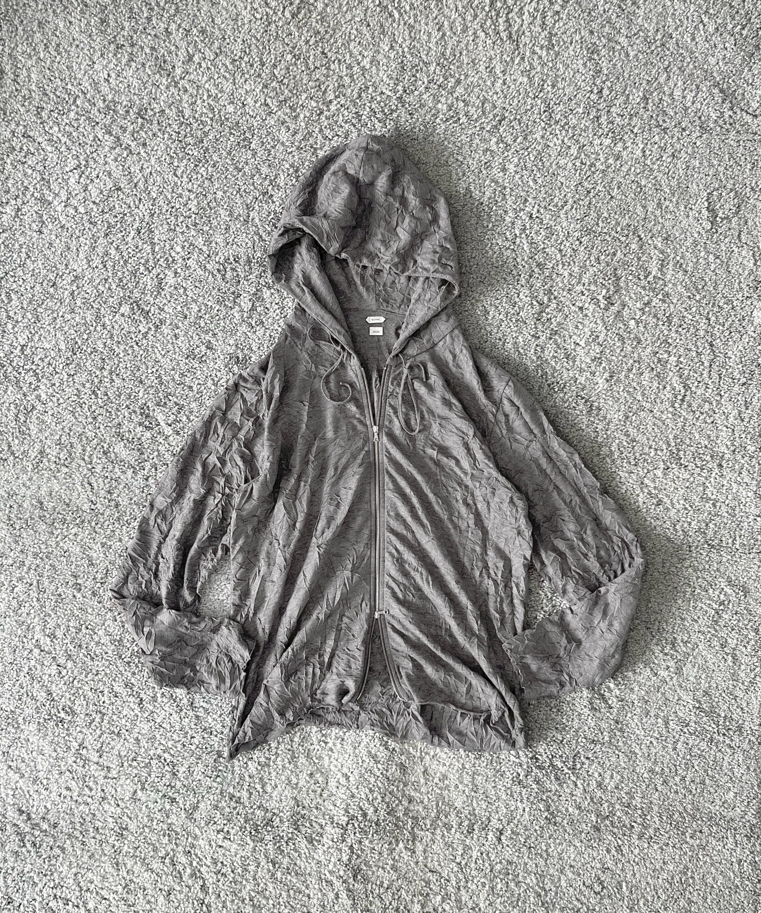 POST ARCHIVE FACTION(PAF) Zip hoodie "WHITE"