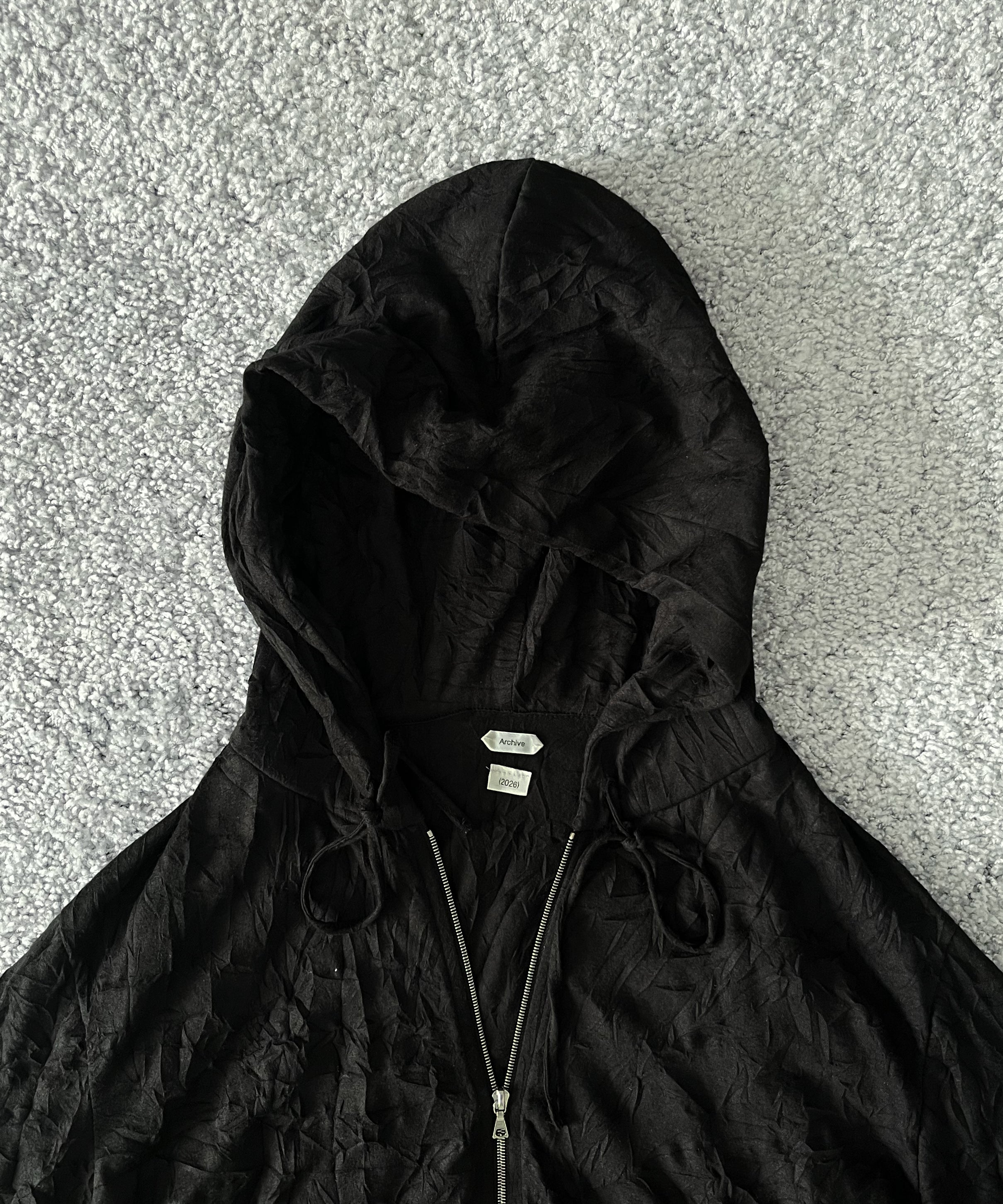 POST ARCHIVE FACTION(PAF) Zip hoodie "BLACK"