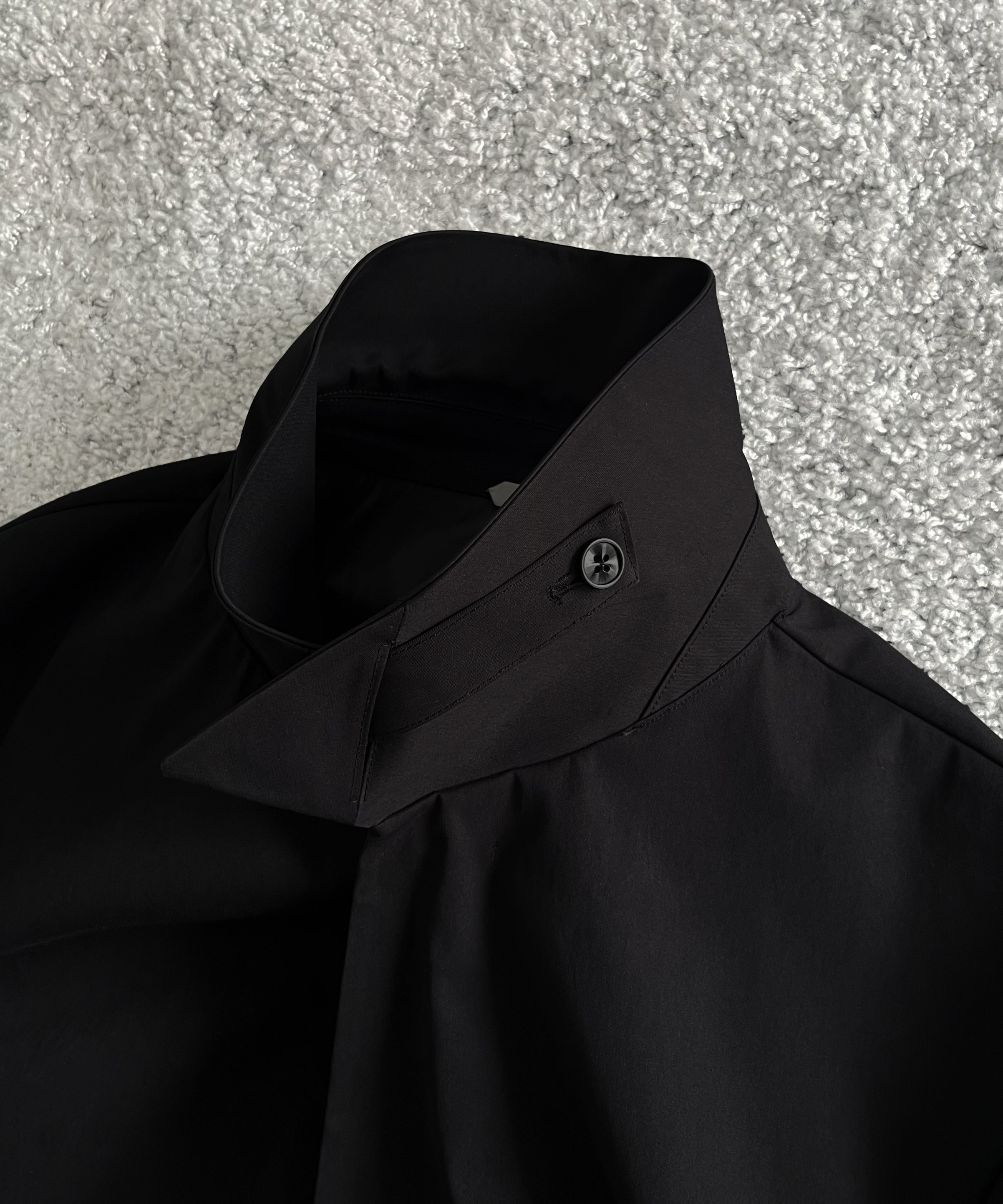 POST ARCHIVE FACTION(PAF) Rain coat "BLACK"
