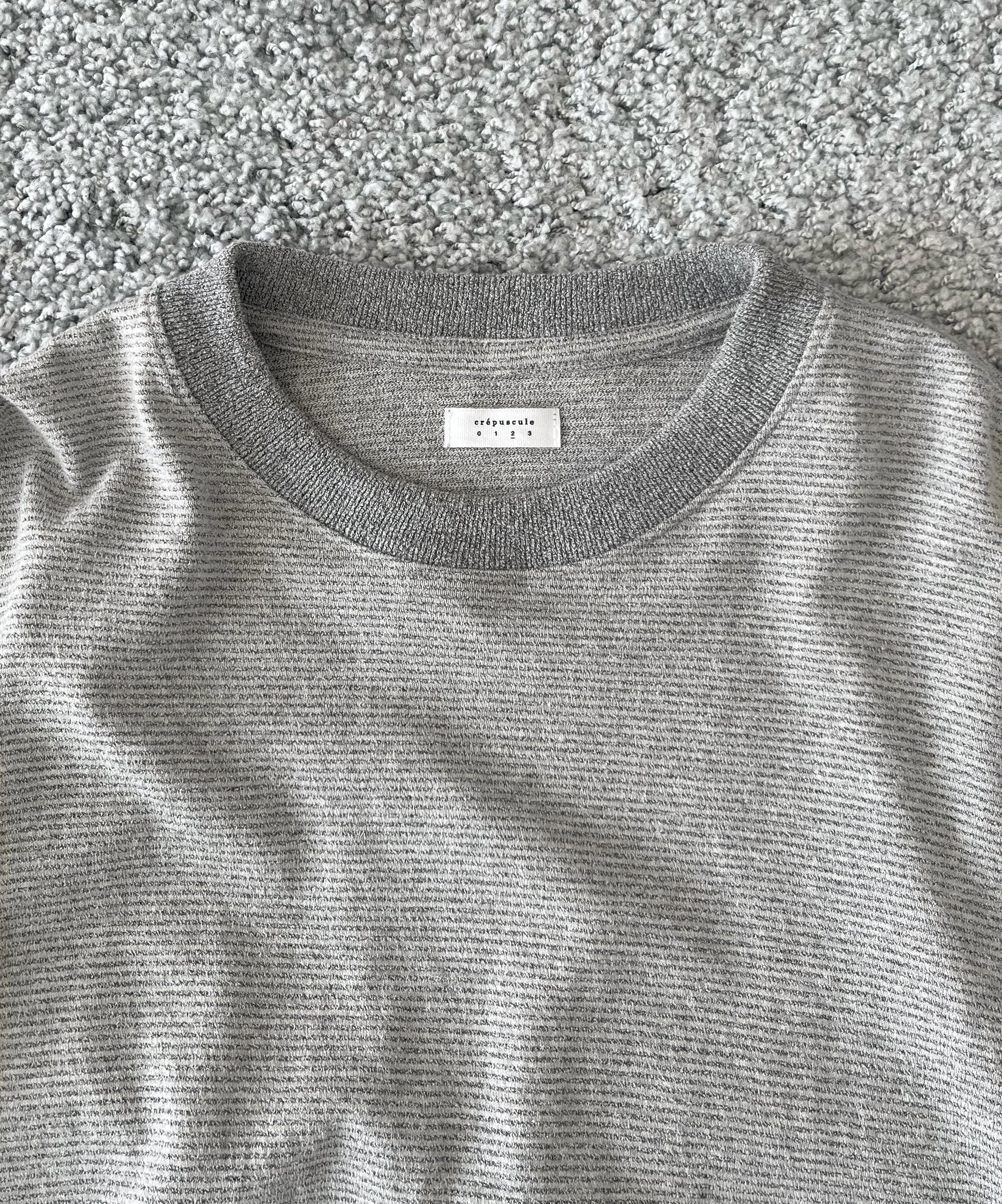 crepuscule Border l/s cutsew "L.GRAY"