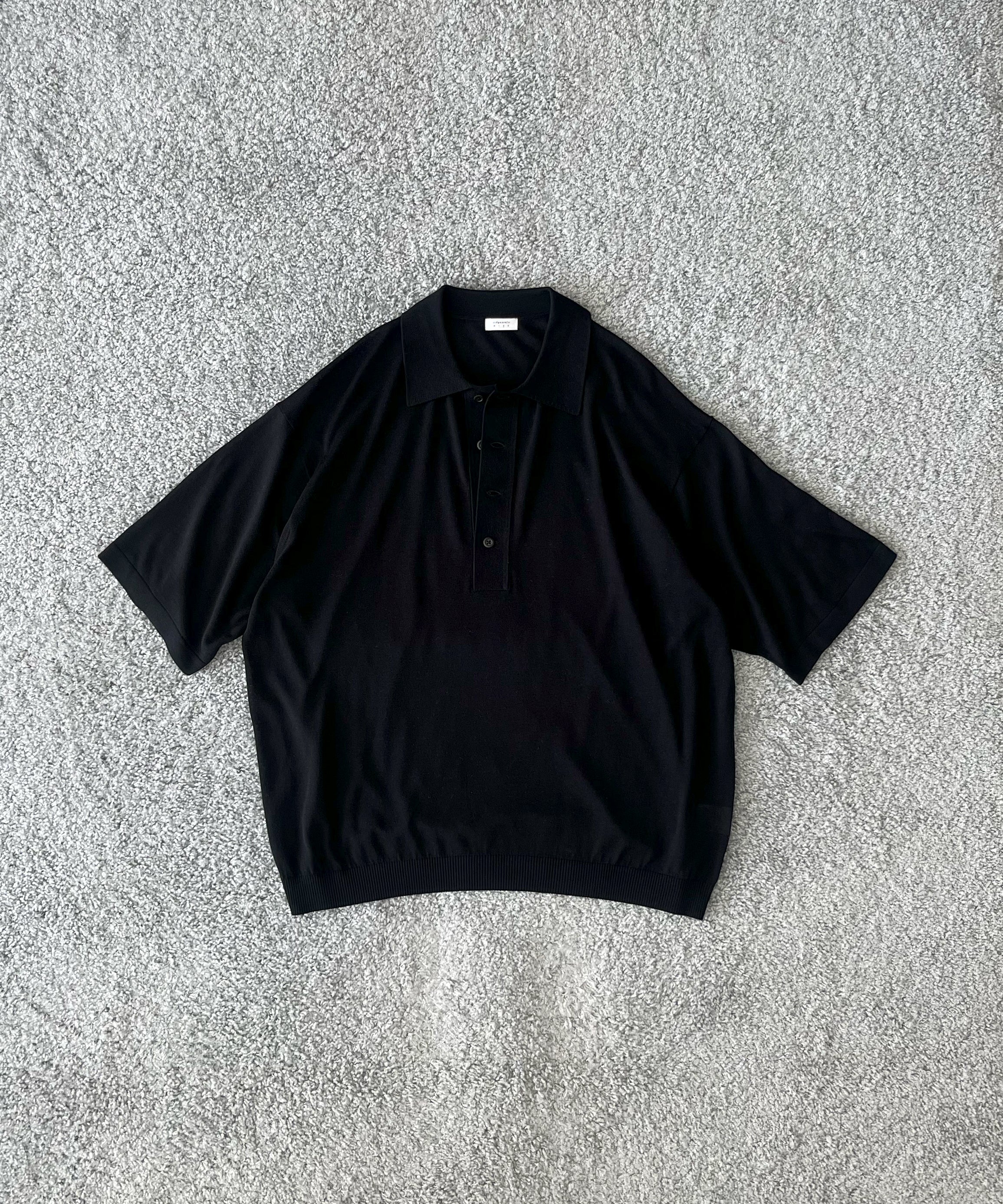 【EXCLUSIVE】crepuscule S/s polo "WINE"