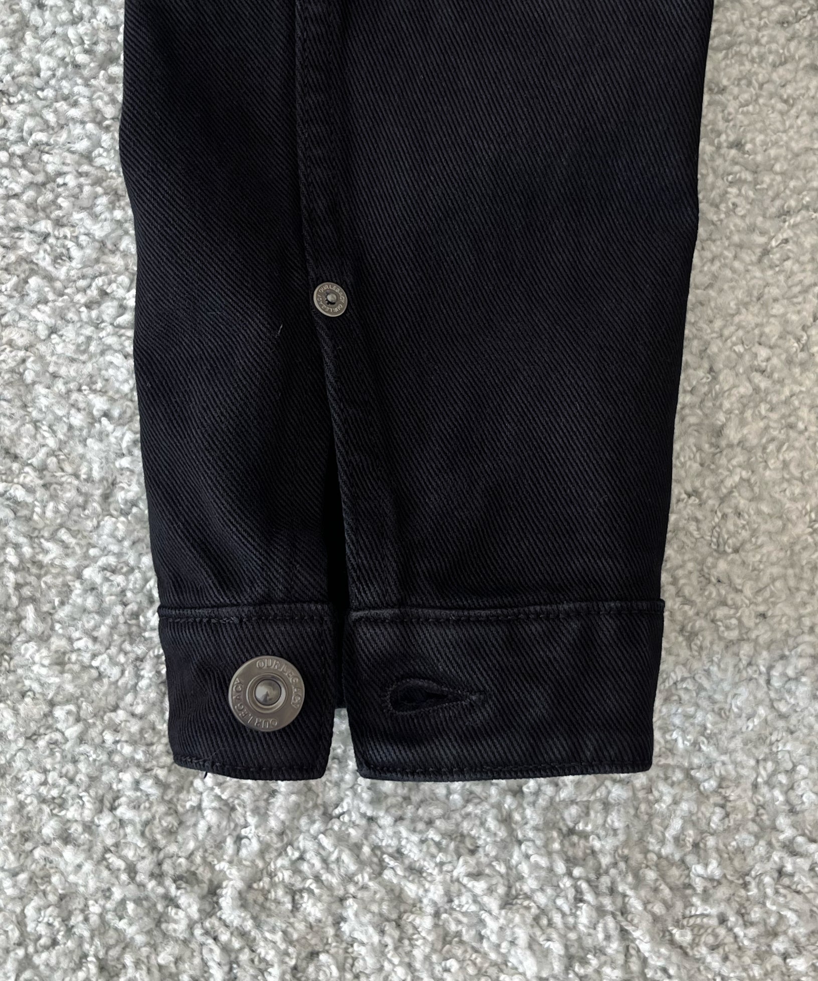 OUR LEGACY Origin jacket “OVERDYED HIGHWAY BLACK”