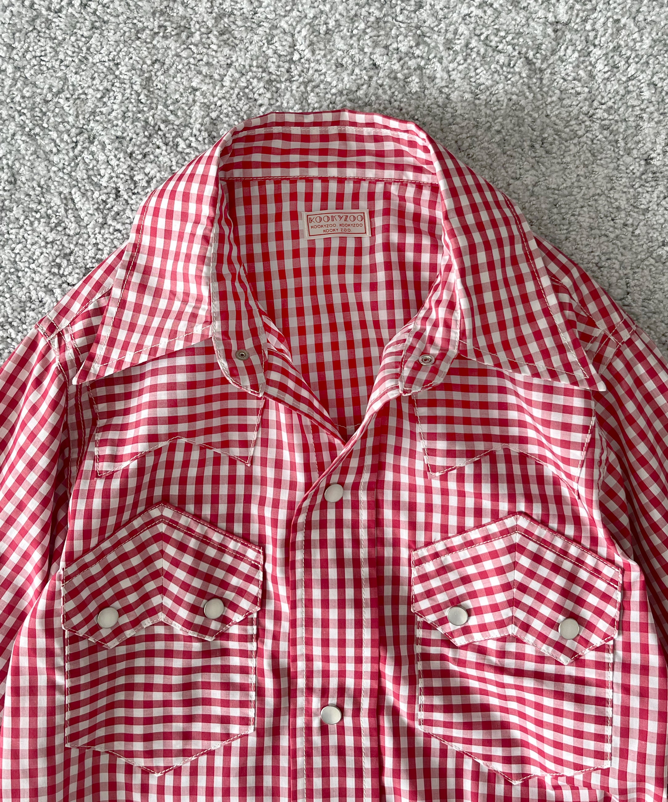KOOKY ZOO Juvenile western shirt type3 "RED"