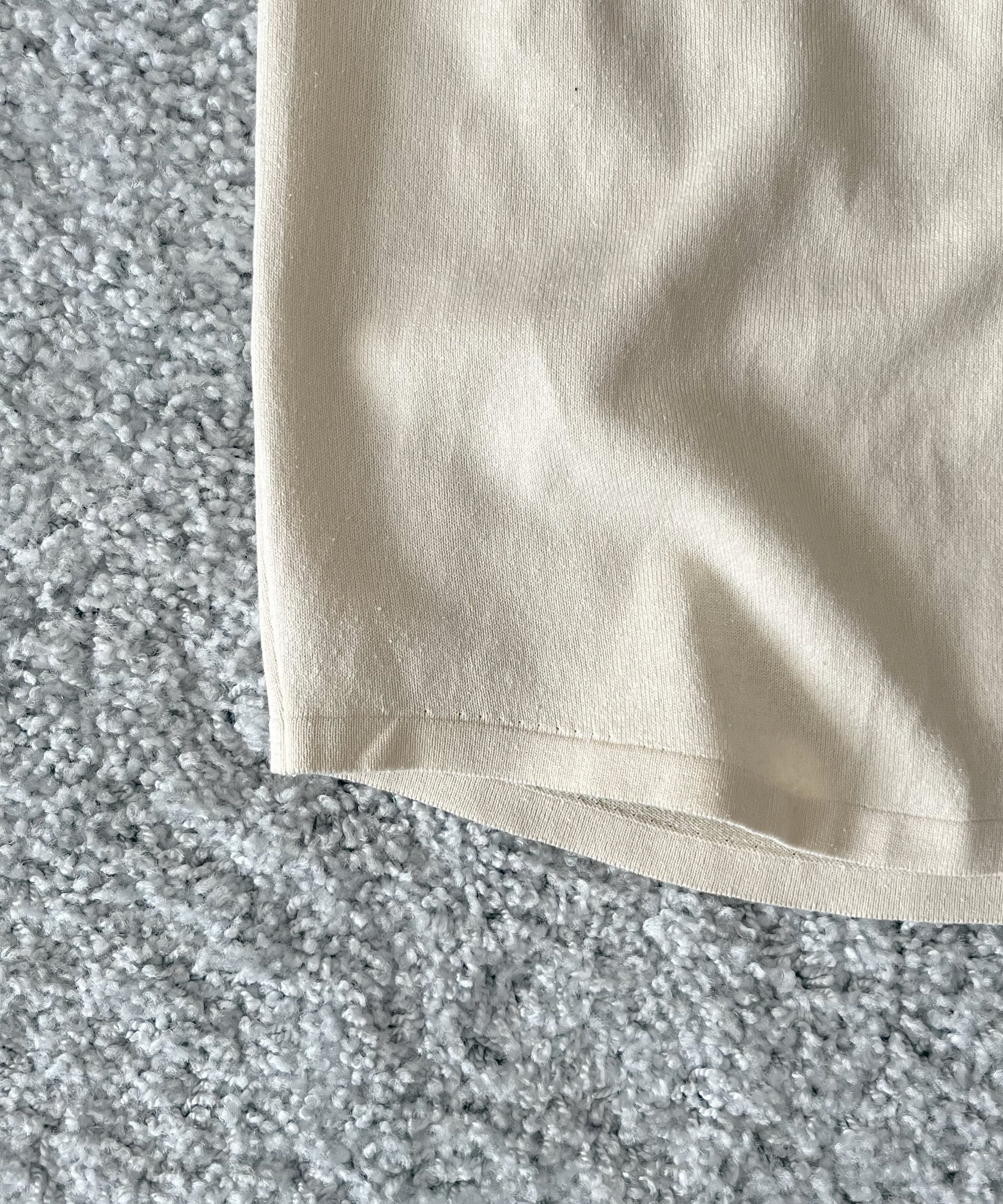 AURALEE High gauge tussah silk knit cardigan "IVORY"