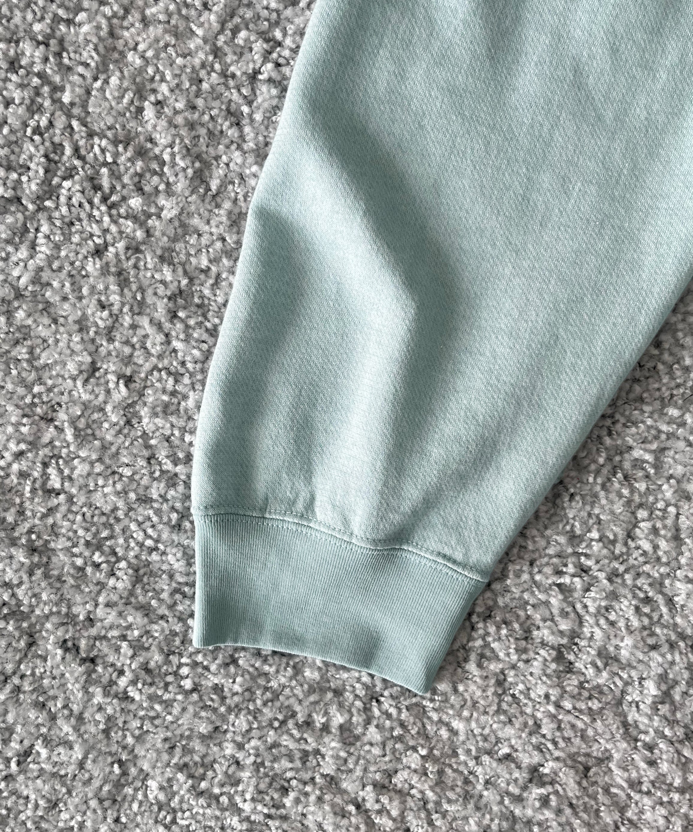 AURALEE High twist light sweat zip parka "PALE BLUE"
