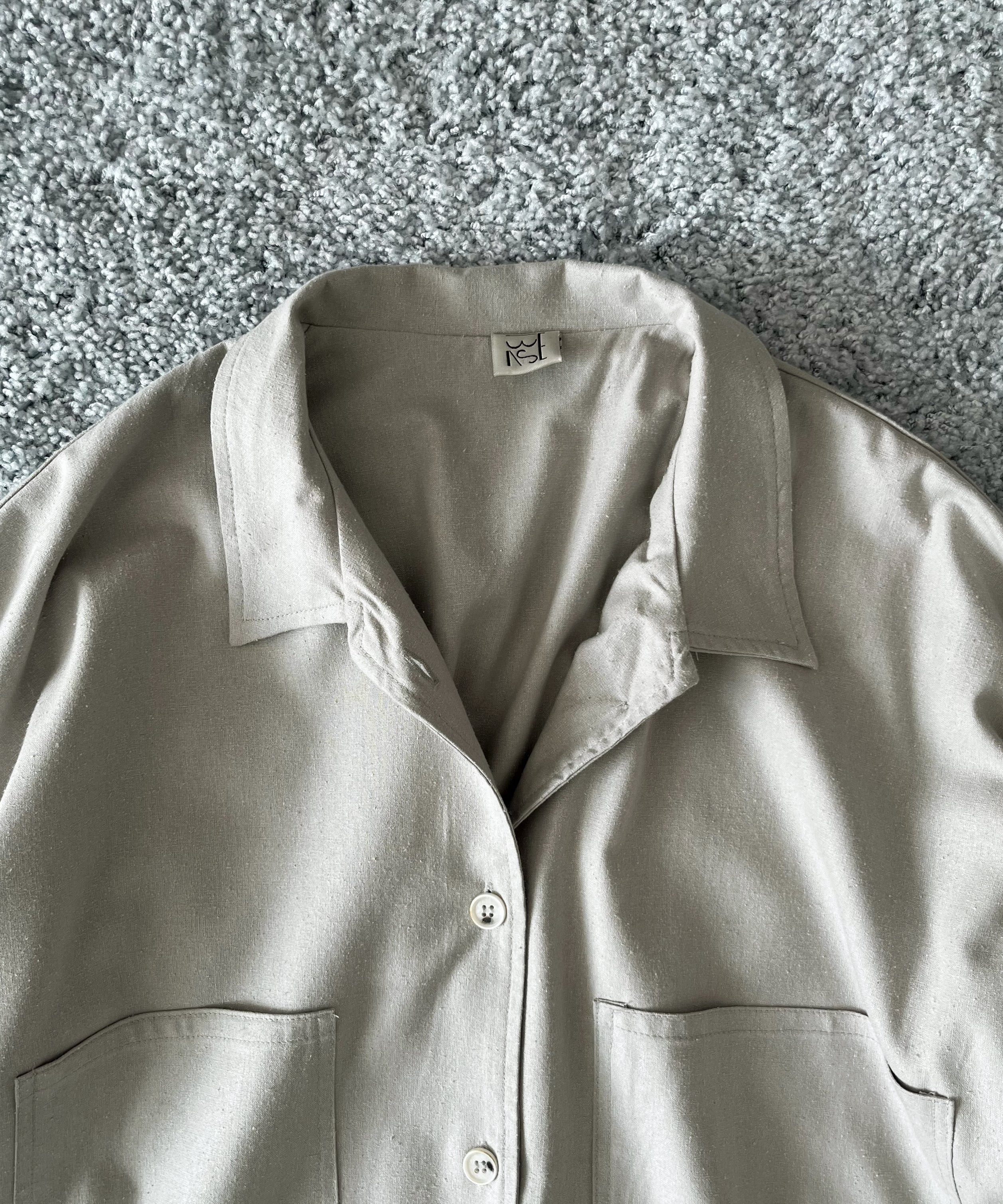 Baserange Gren overshirt "PRUNGREY"