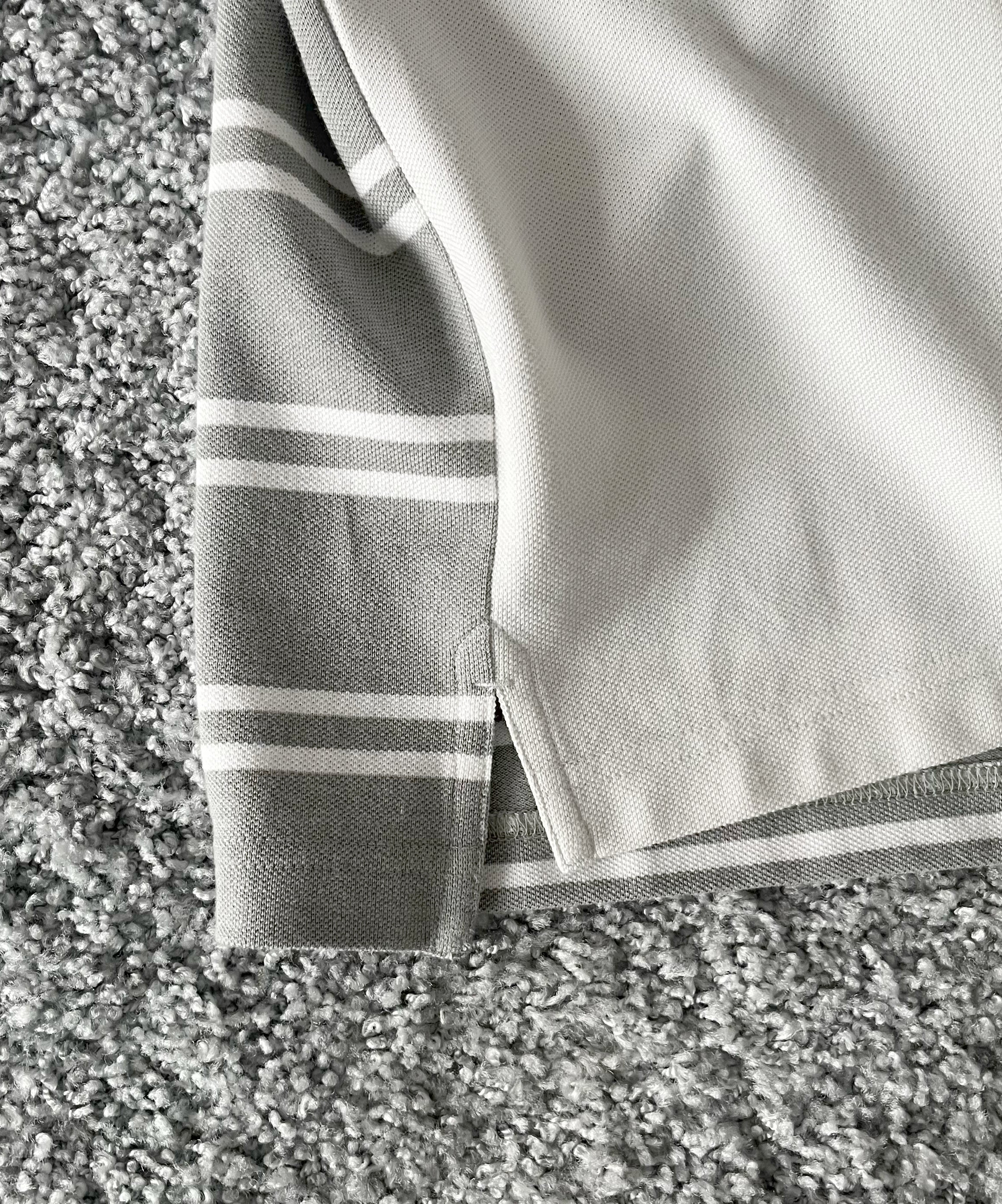 FRED PERRY Cg-half and half polo shirt “UNIFORM OFF-W”
