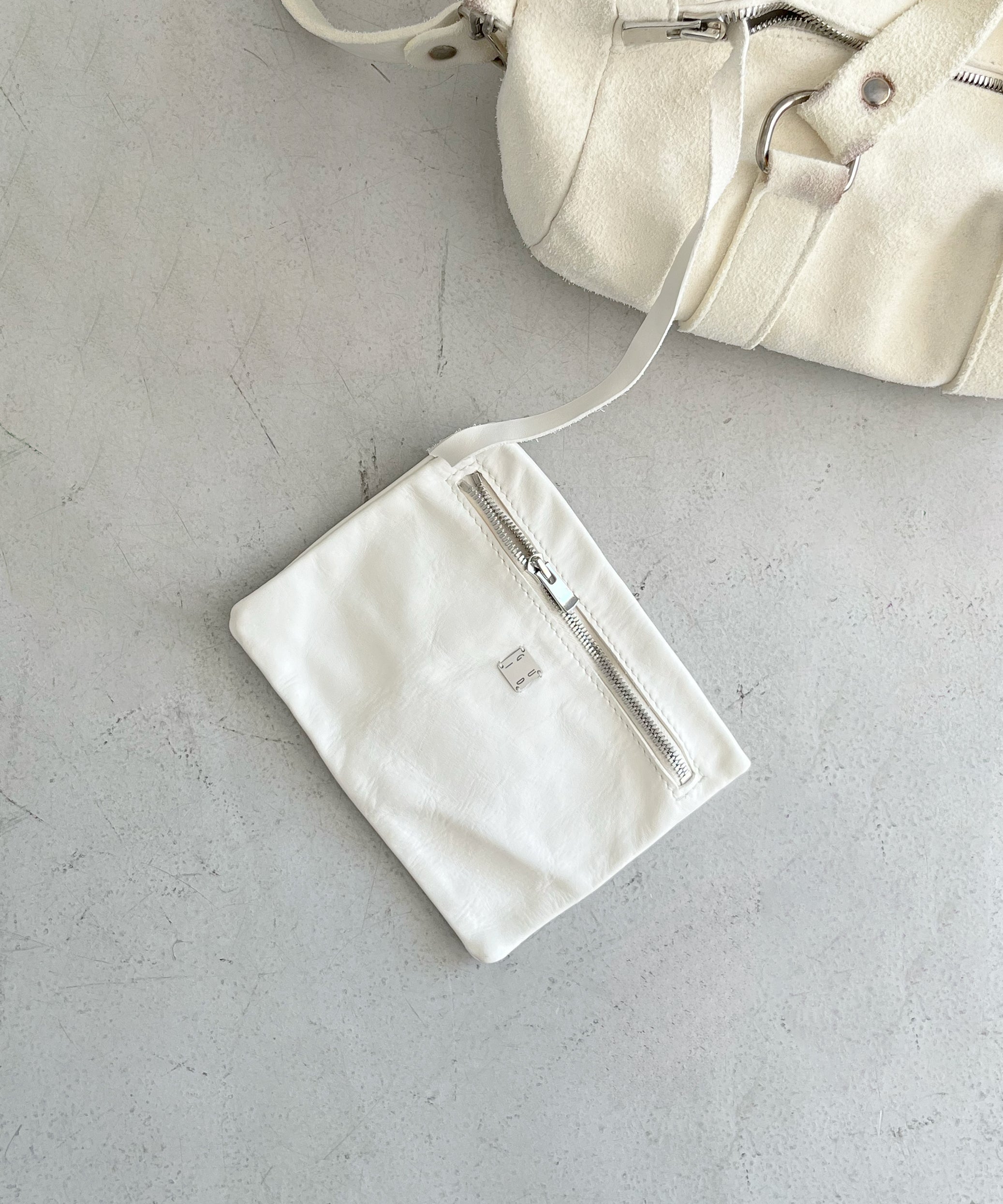 GUIDI Cross body "WHITE"
