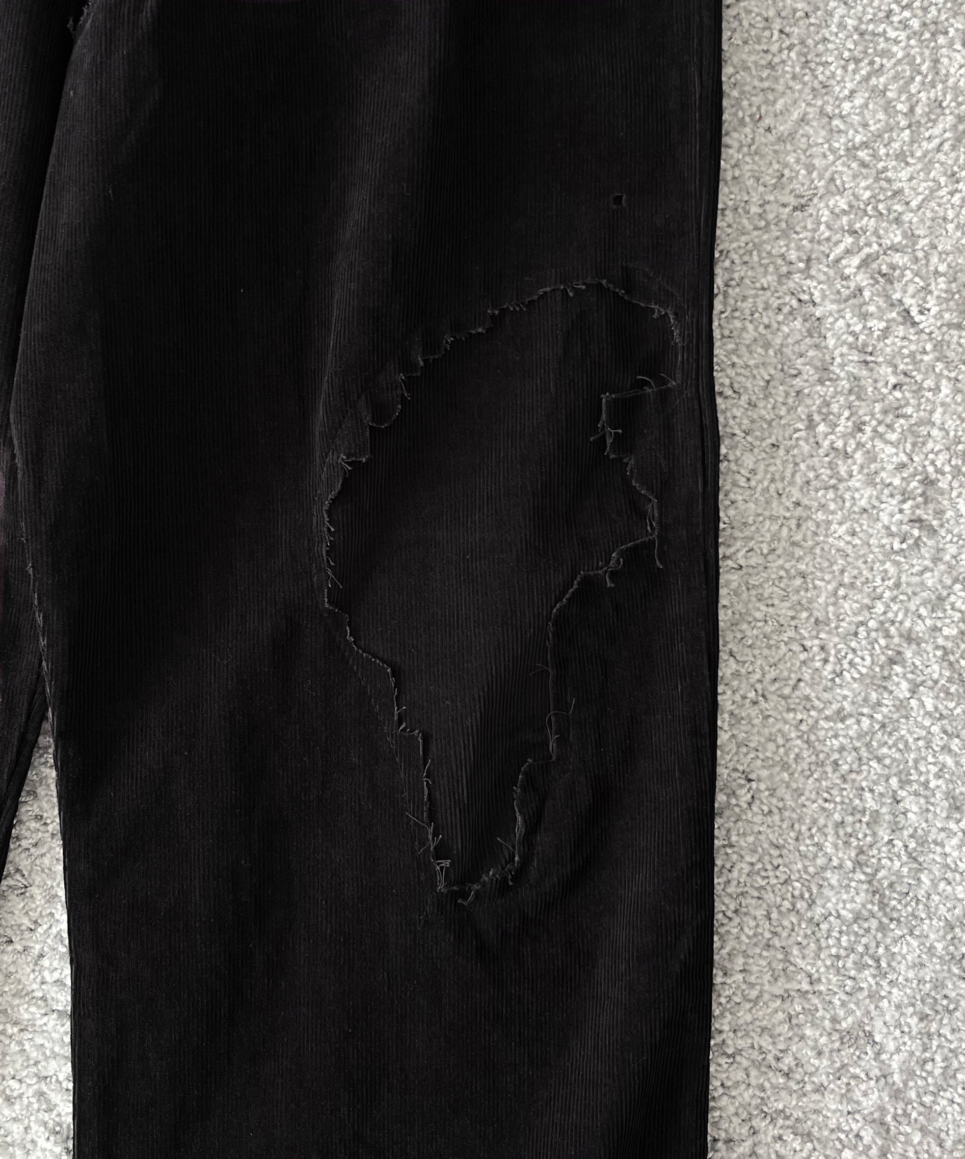 Basketcase Lax, repaired black corduroy "BLACK"