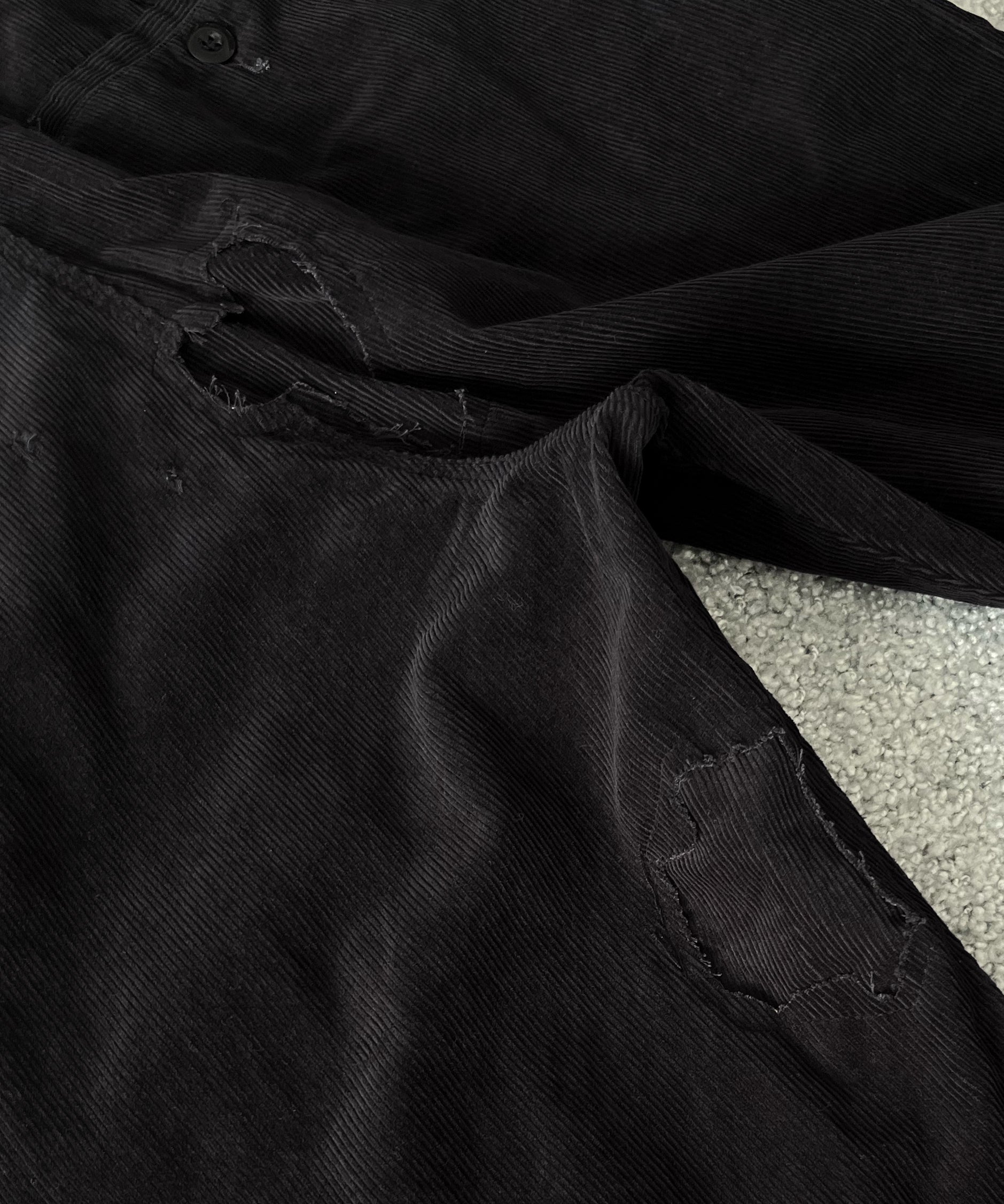 Basketcase Lax, repaired black corduroy "BLACK"