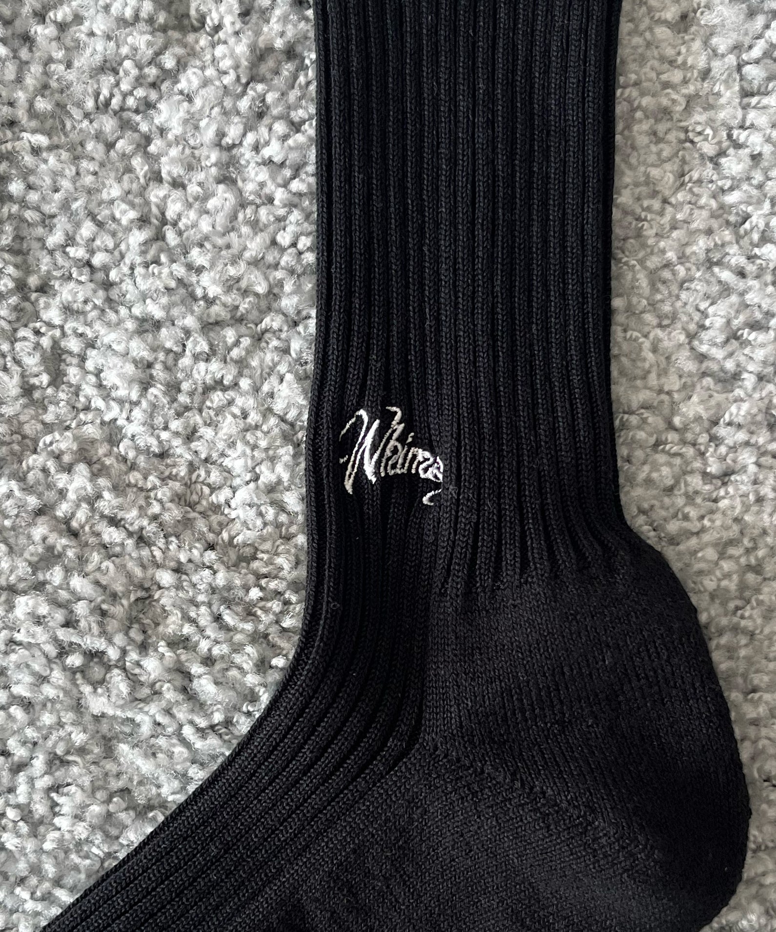 WHIMSY Emjay socks "BLACK"