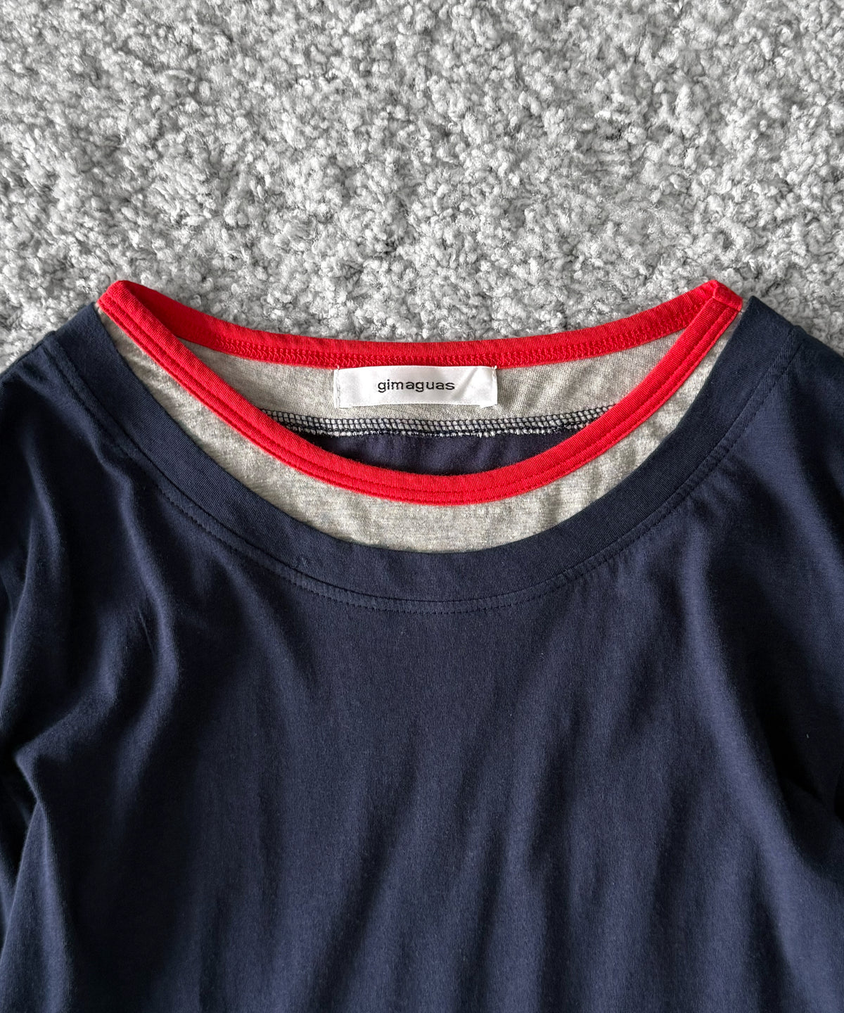 Gimaguas Triple tee “NAVY-GREY”