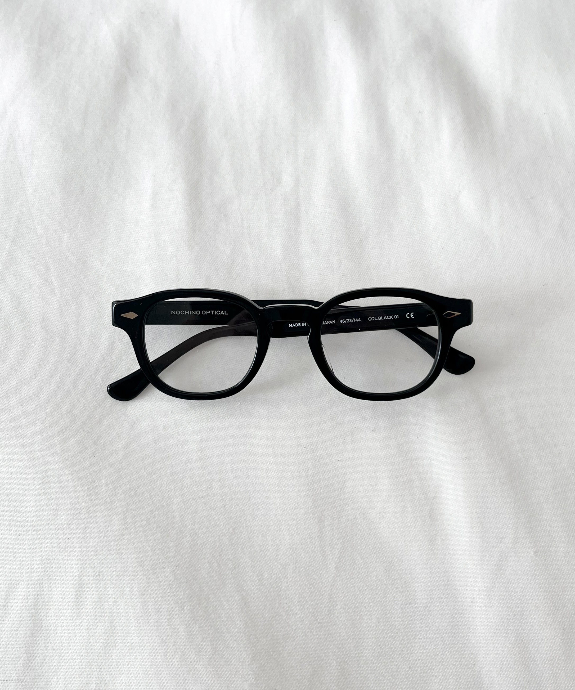 NOCHINO OPTICAL "Nochino" "#1 GLOSS BLACK × CLEAR to GREY"