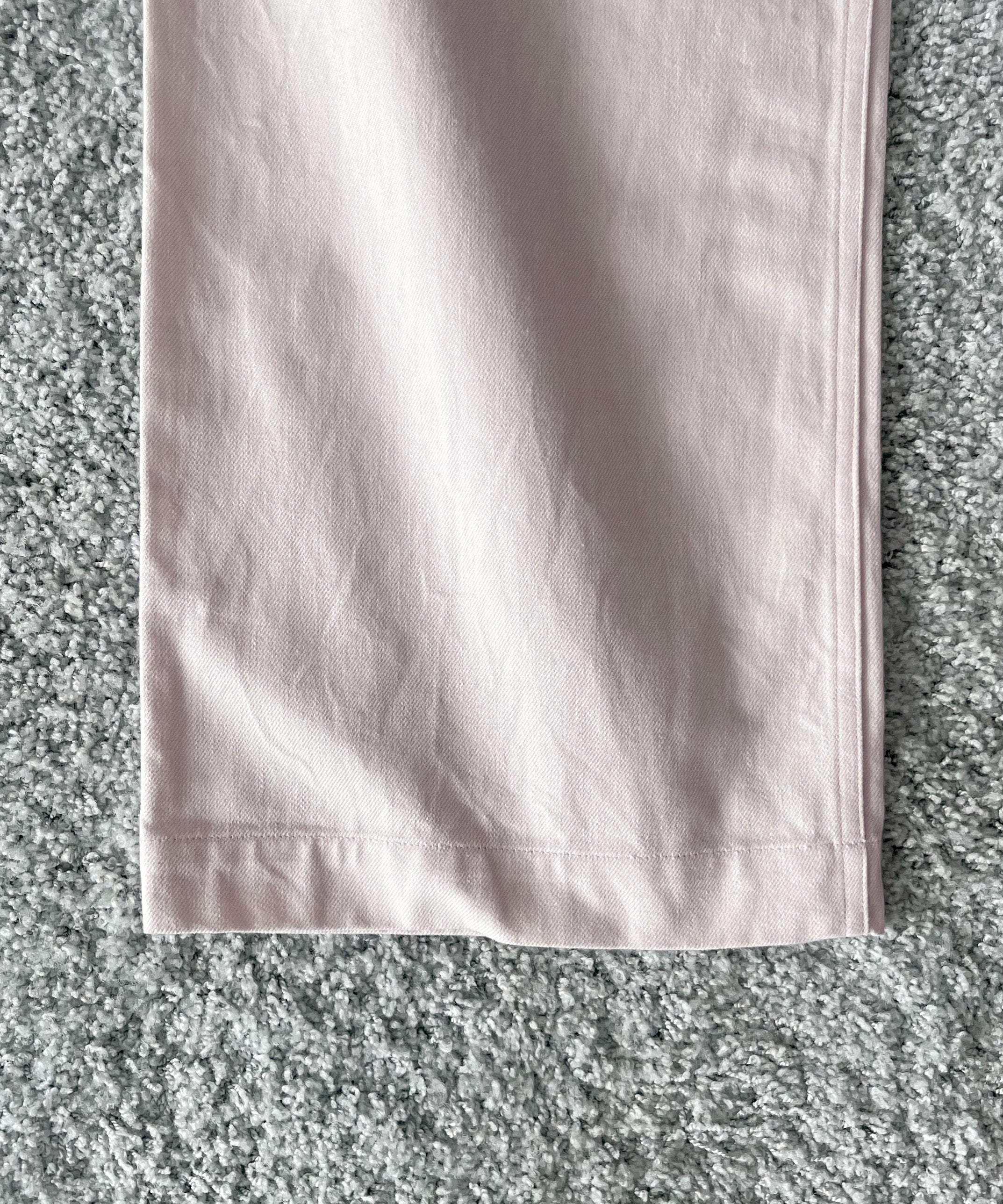 WHOWHAT 12oz denim origami pocket pants "LIGHT PINK"