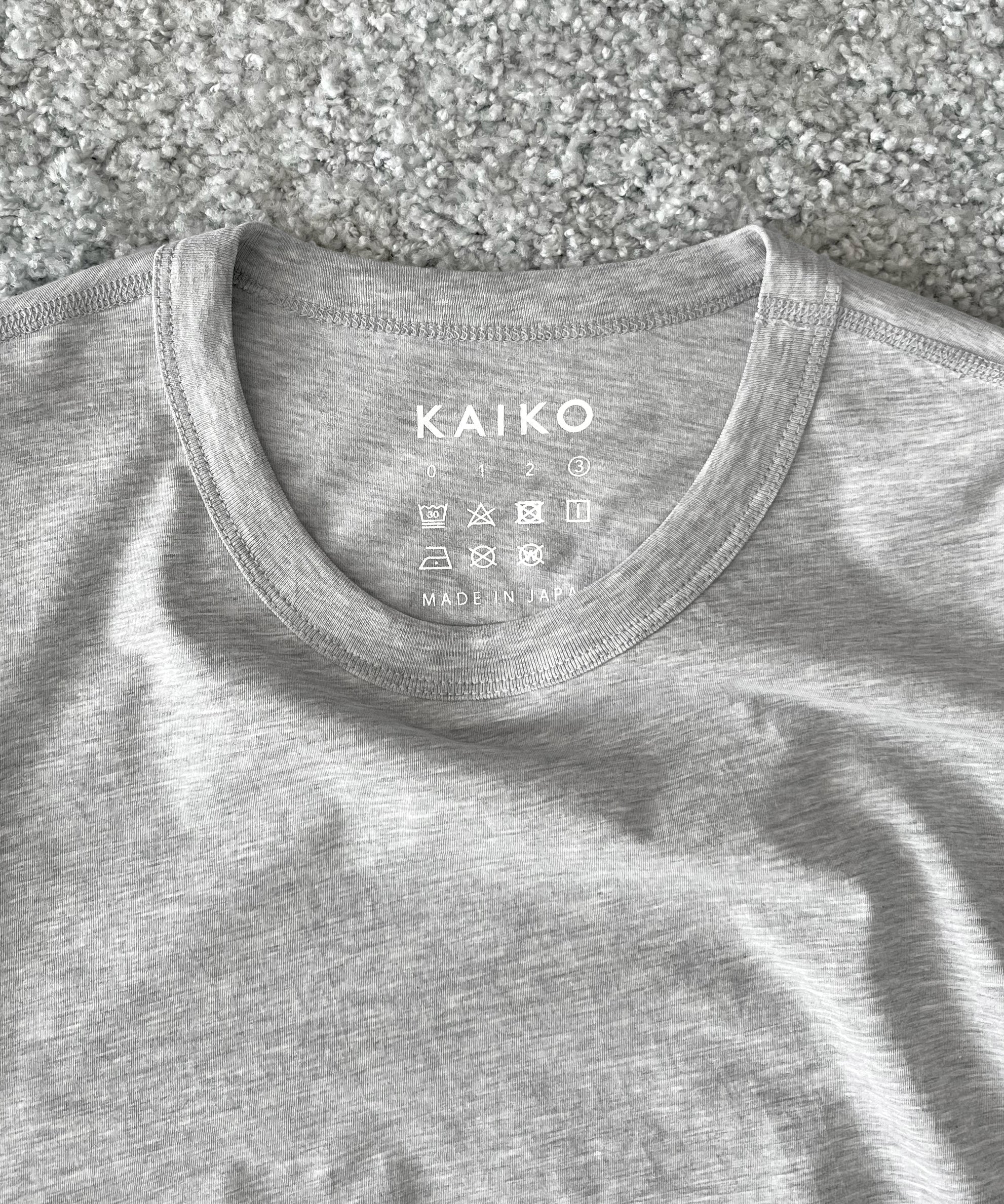 KAIKO C neck t-shirt “TOP GRAY”