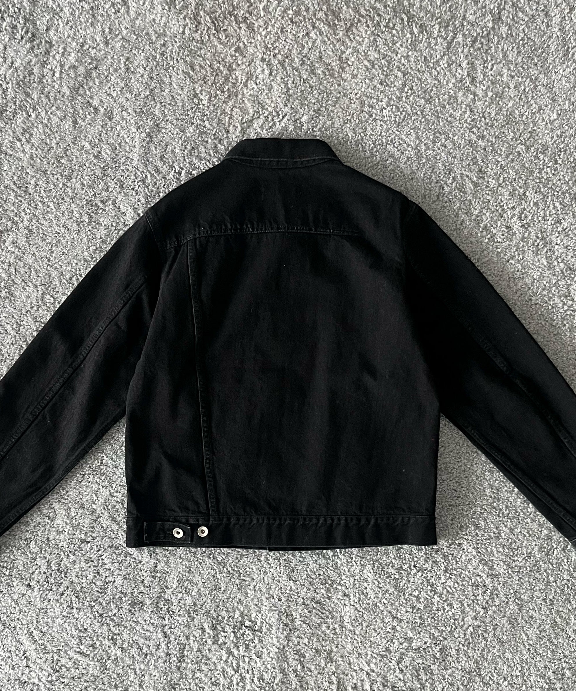 ensou. Erased jean jacket-washed "A.BLACK"