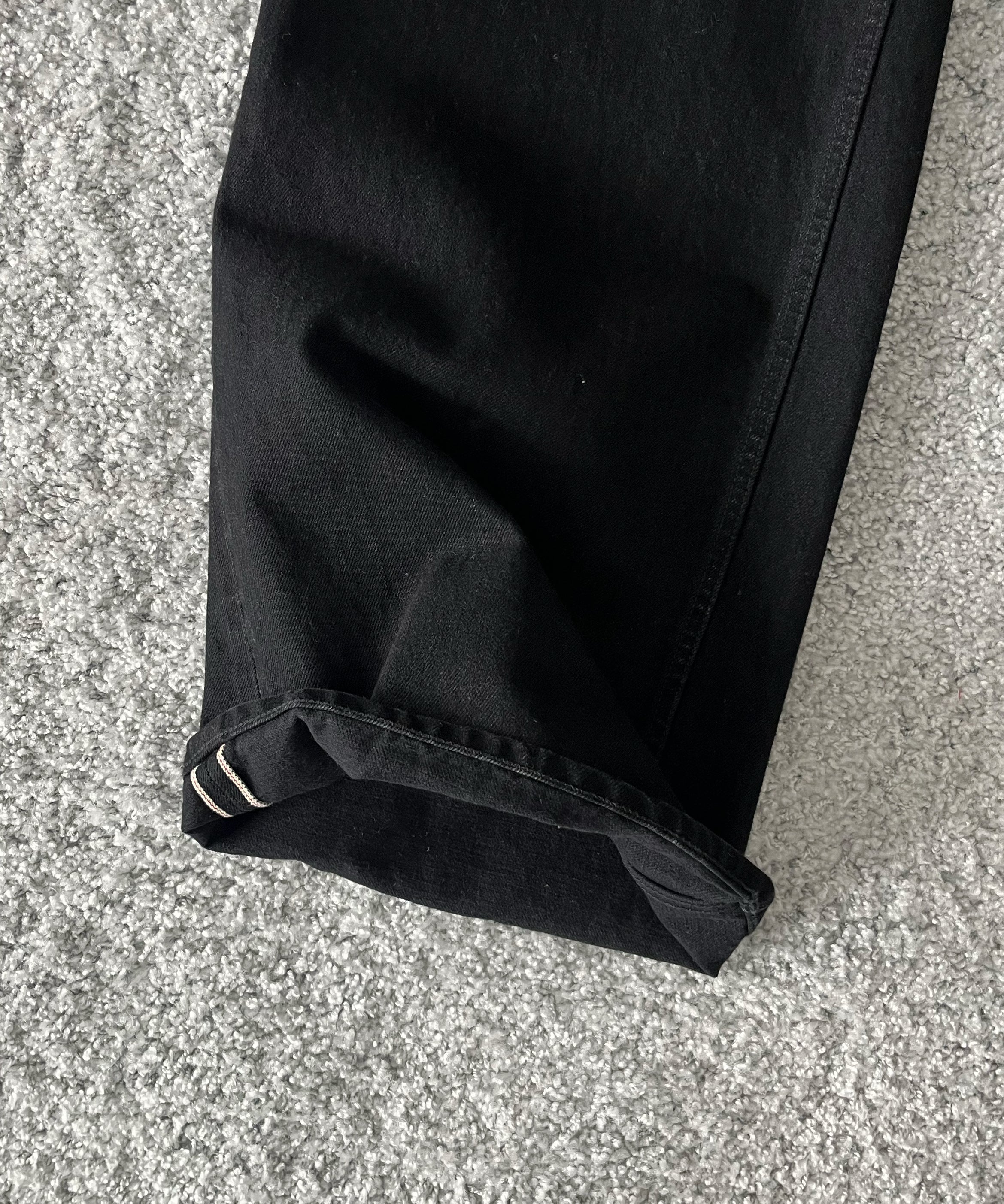 ensou. Wide big-e 4pk jeans-washed "A.BLACK"