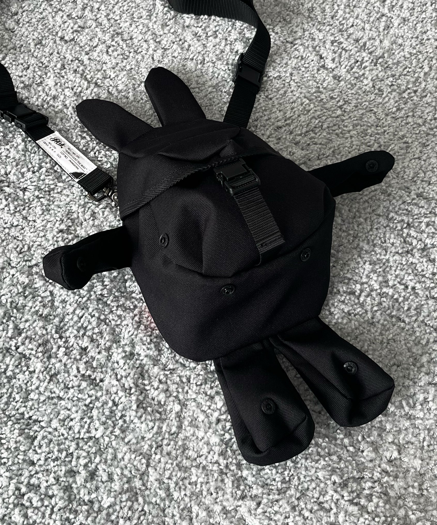 PHINGERIN Rabbit pouch "BLACK"