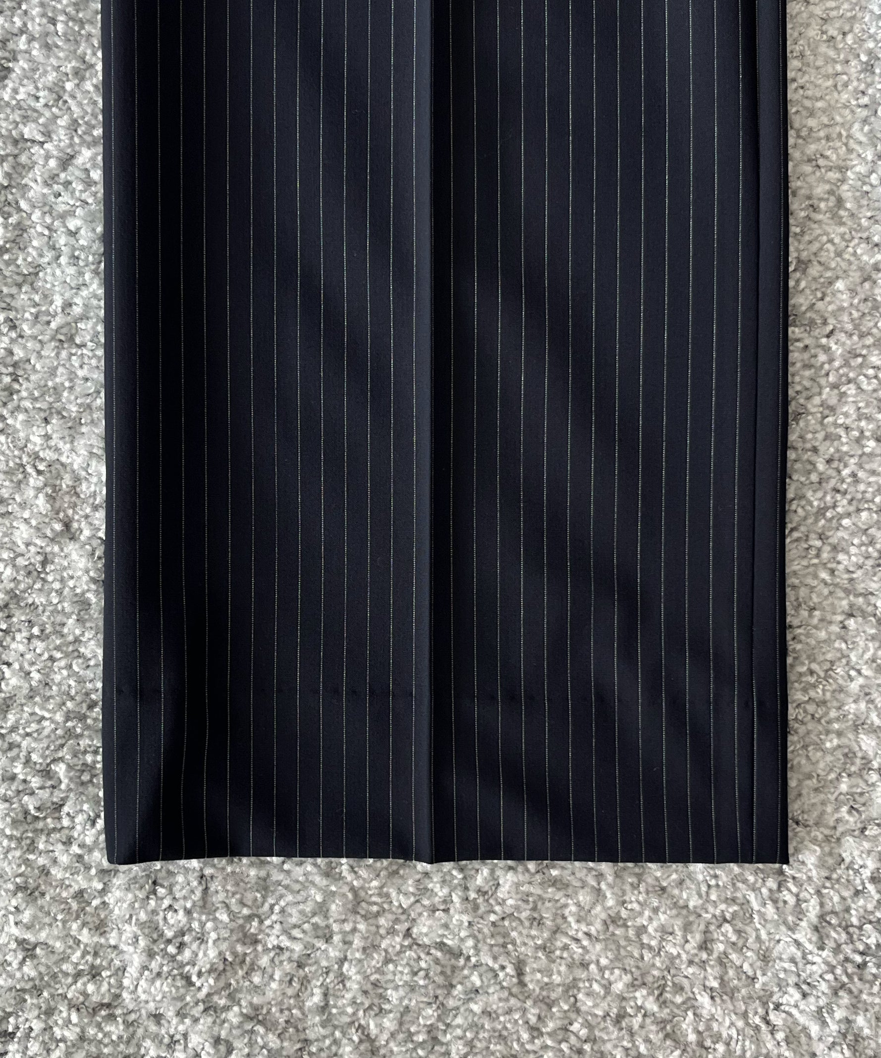 KAIKO Low rise slacks "NAVY STRIPE"
