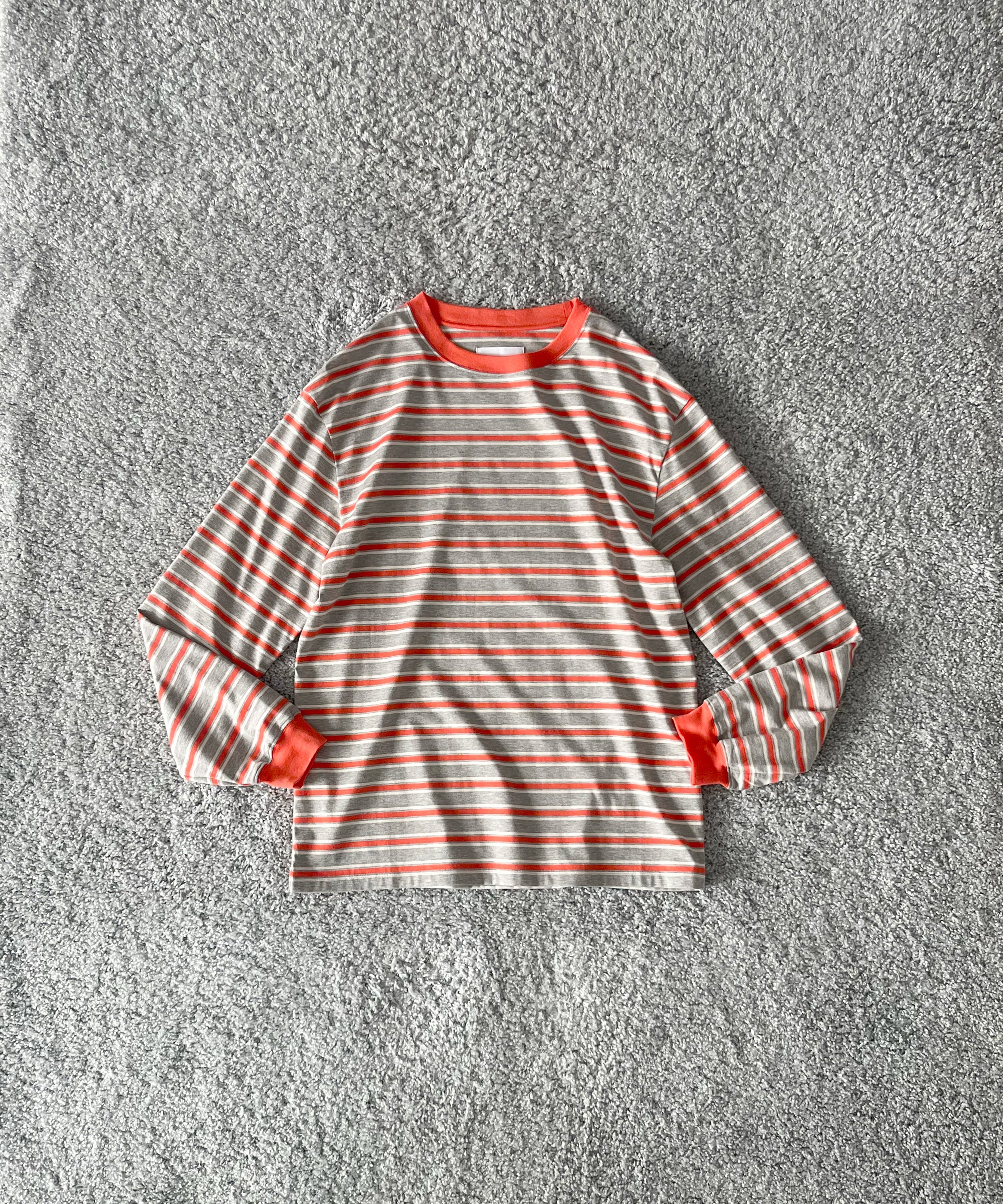 KAIKO C neck border l/s t-shirt “FIGURE”