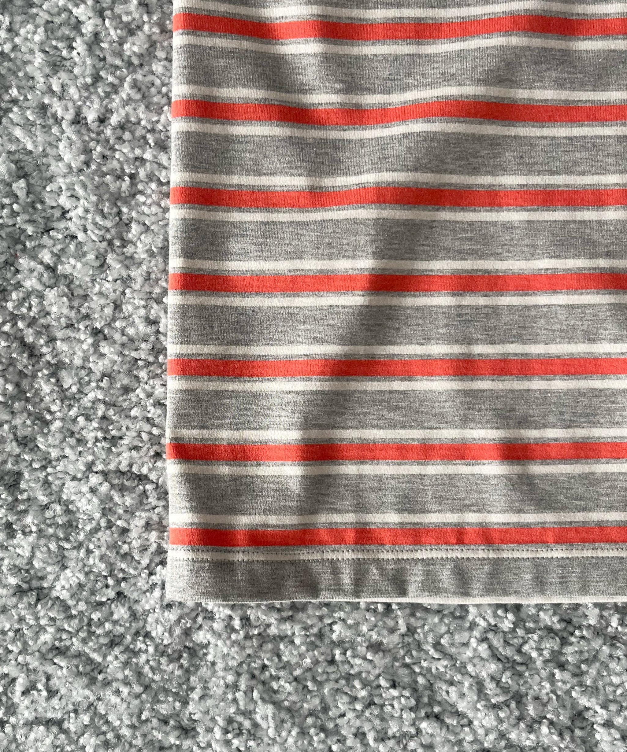 KAIKO V neck border l/s t-shirt “RED”