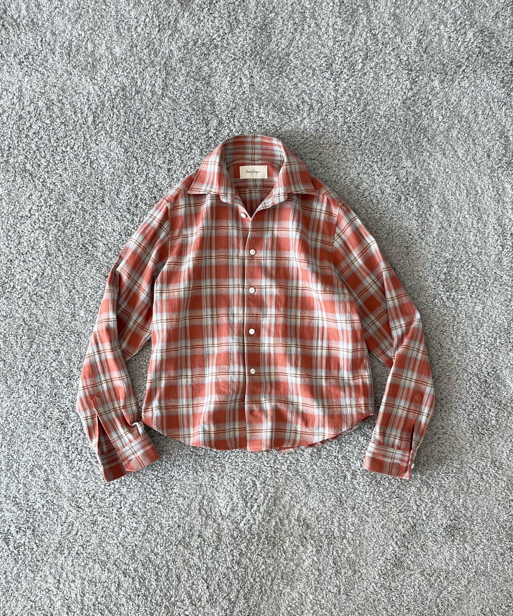 SECOND/LAYER Sherman ls shirt “CHECKERED RED”