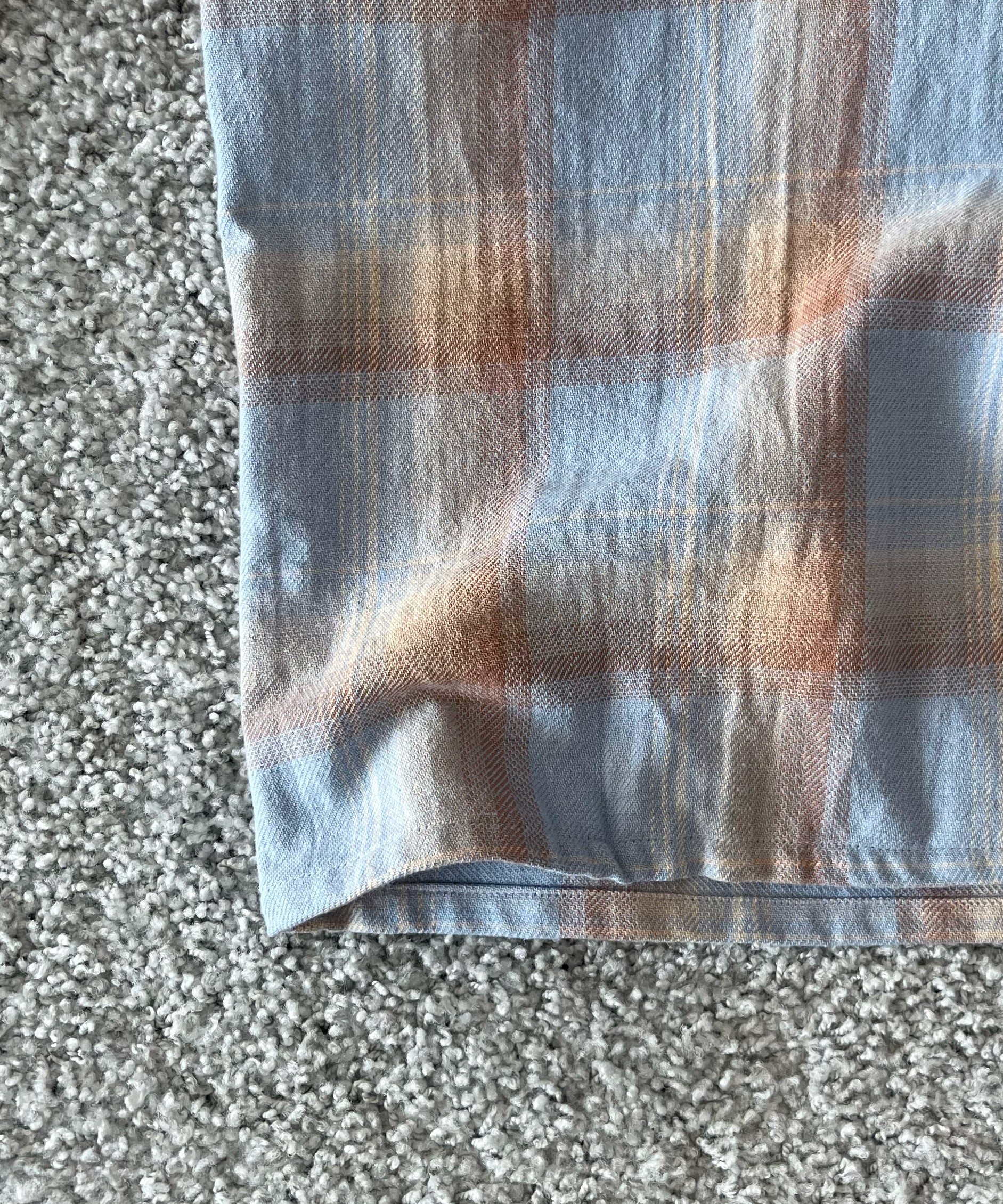 SECOND/LAYER Logan ombre ls shirt "CHECKERED BLUE"