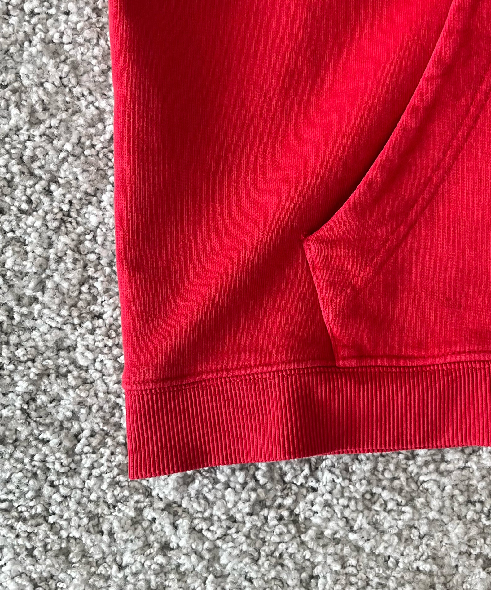 SECOND/LAYER Rola zip hoodie "WASHED RED"