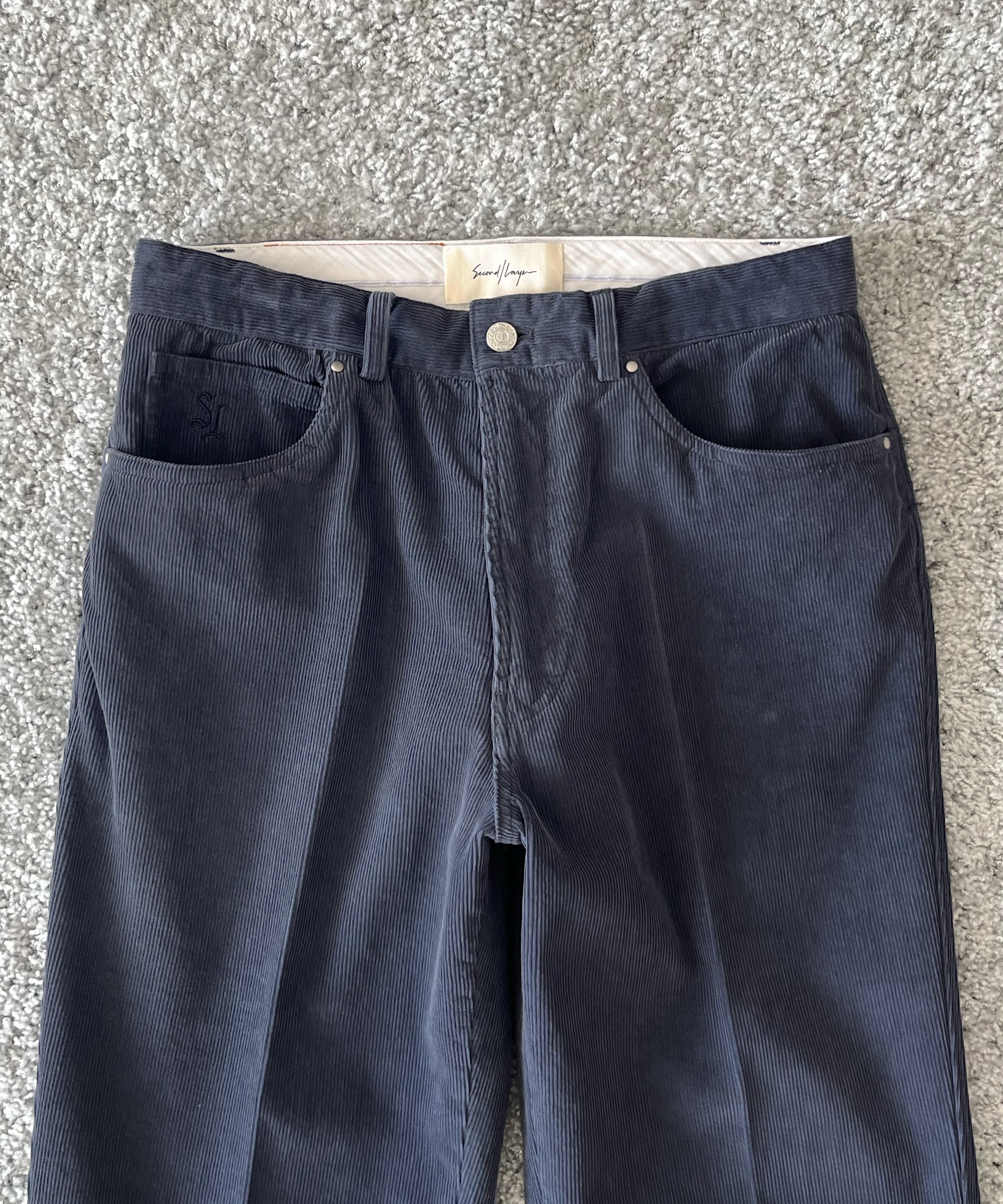 SECOND/LAYER El valluco trouser "VINTAGE NAVY"