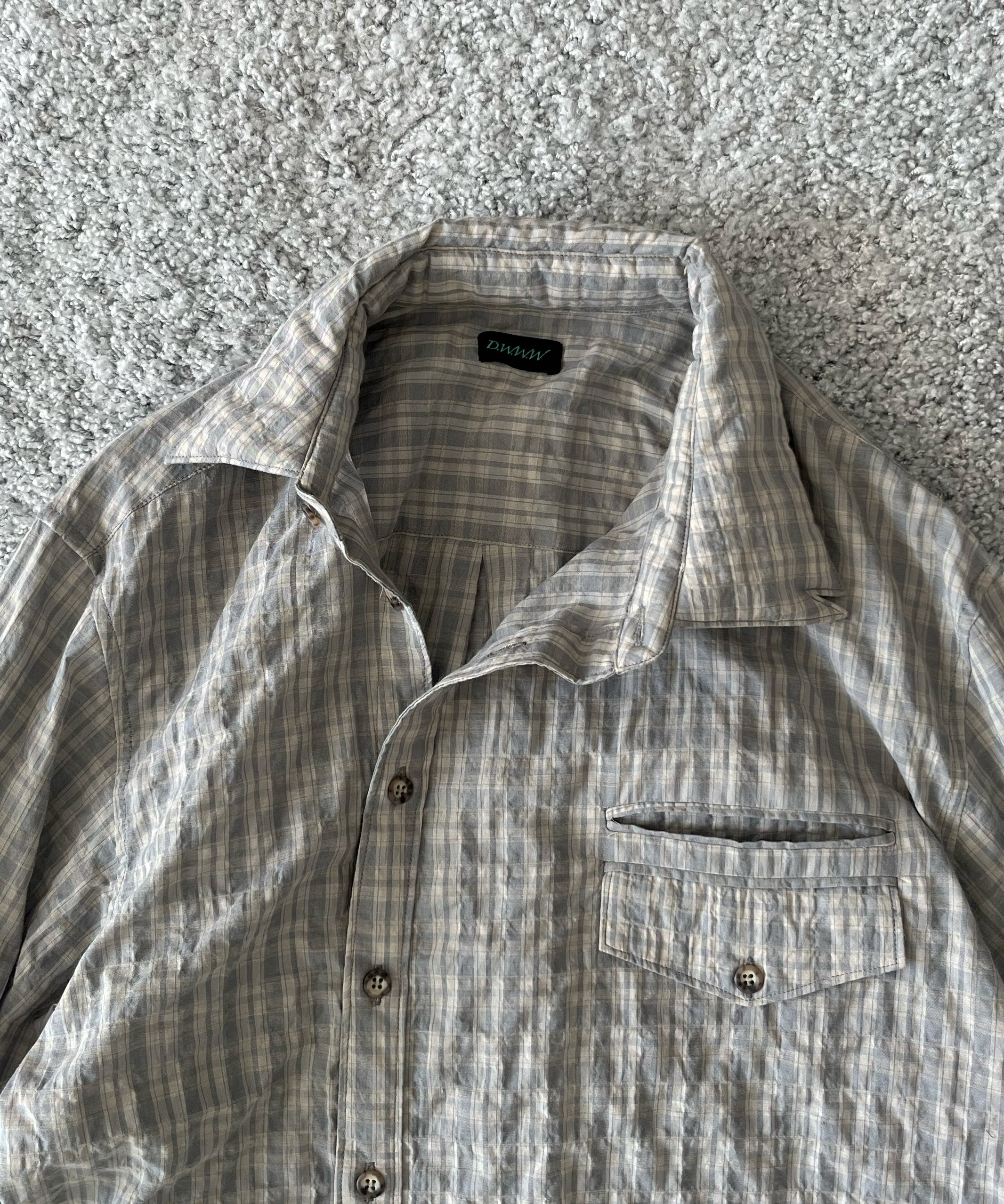 D.W.W.W Notch puffy "GRAY"