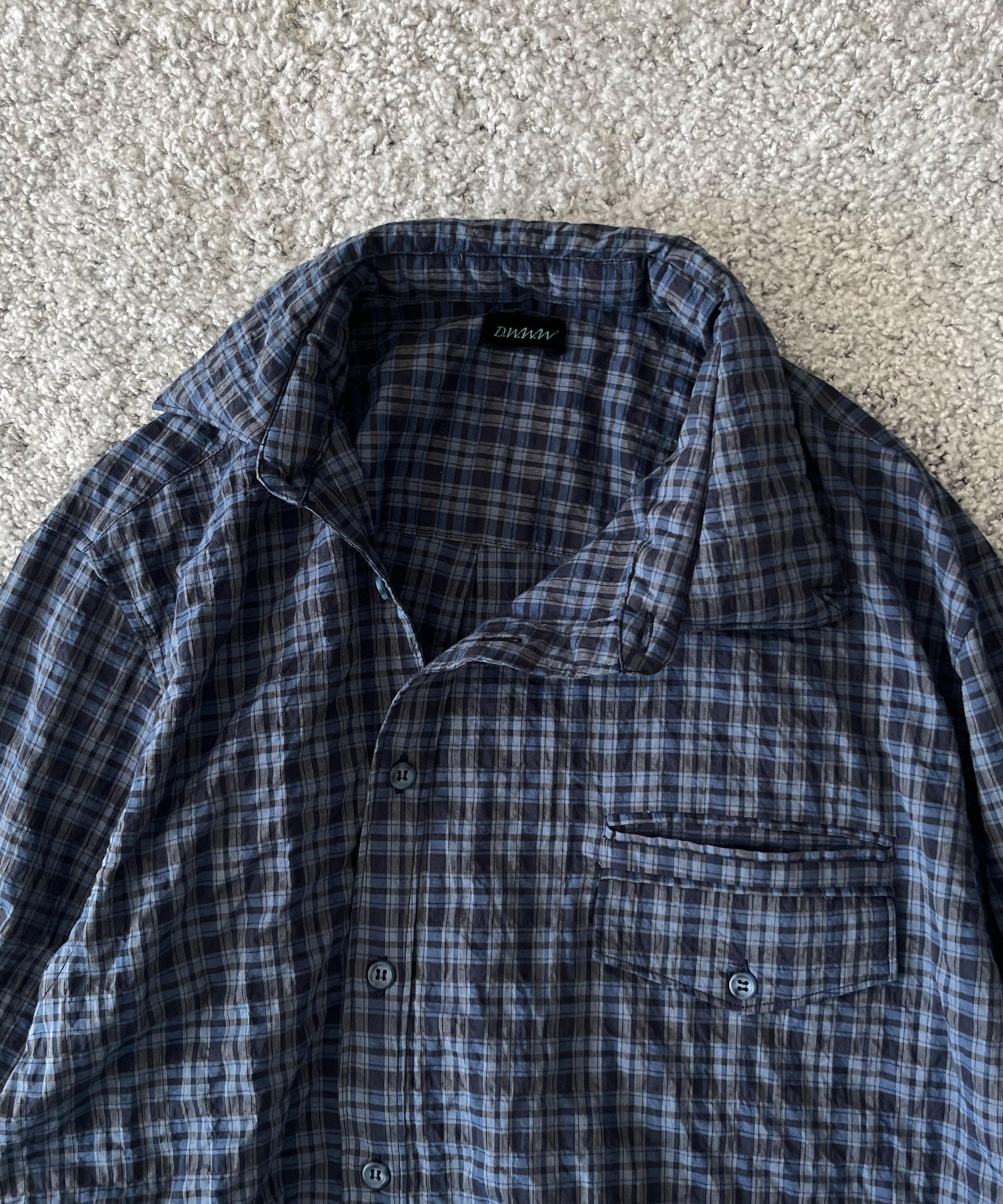 D.W.W.W Notch puffy "NAVY"