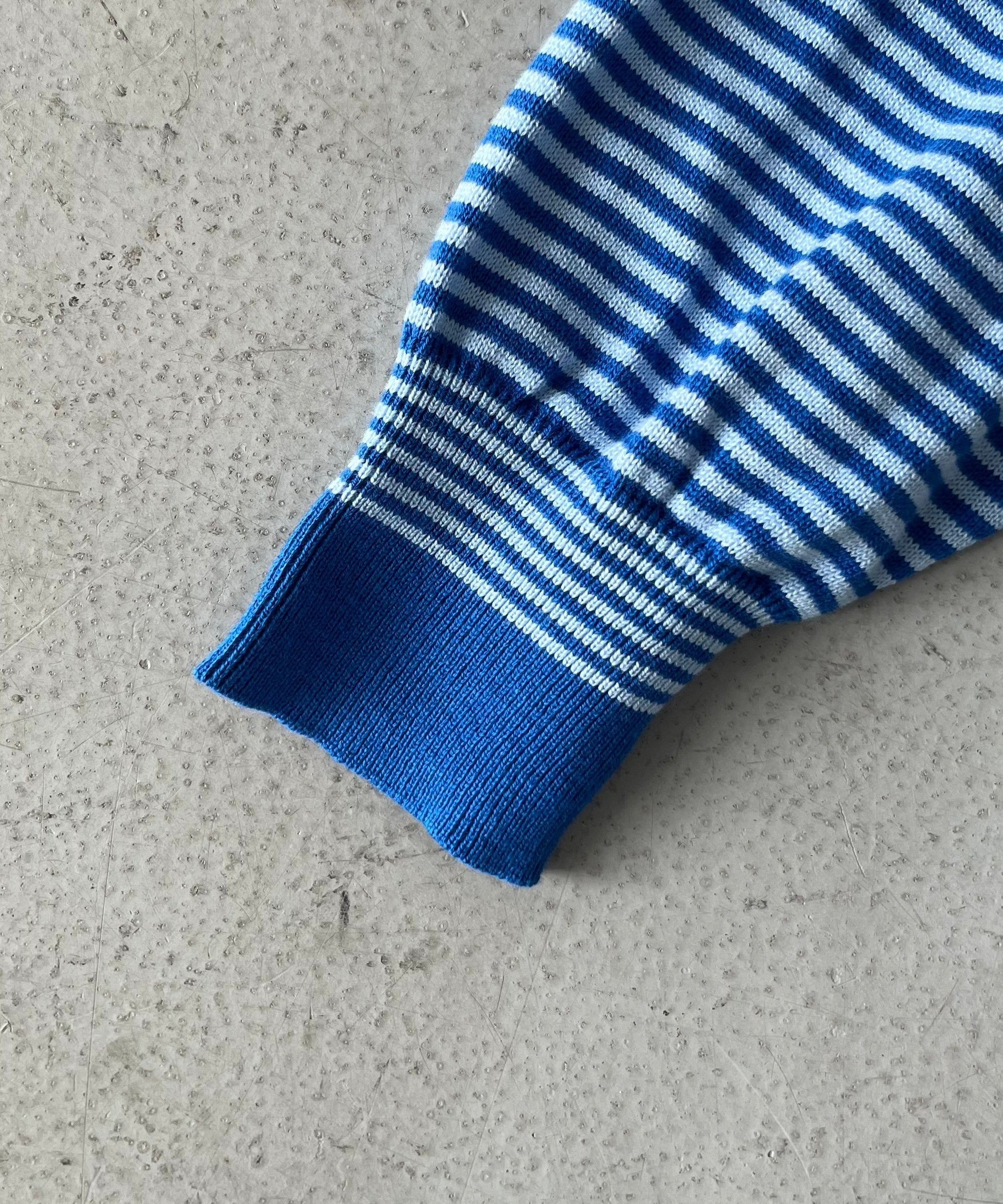 PHINGERIN Stripe knit shirt "B:BLUE"