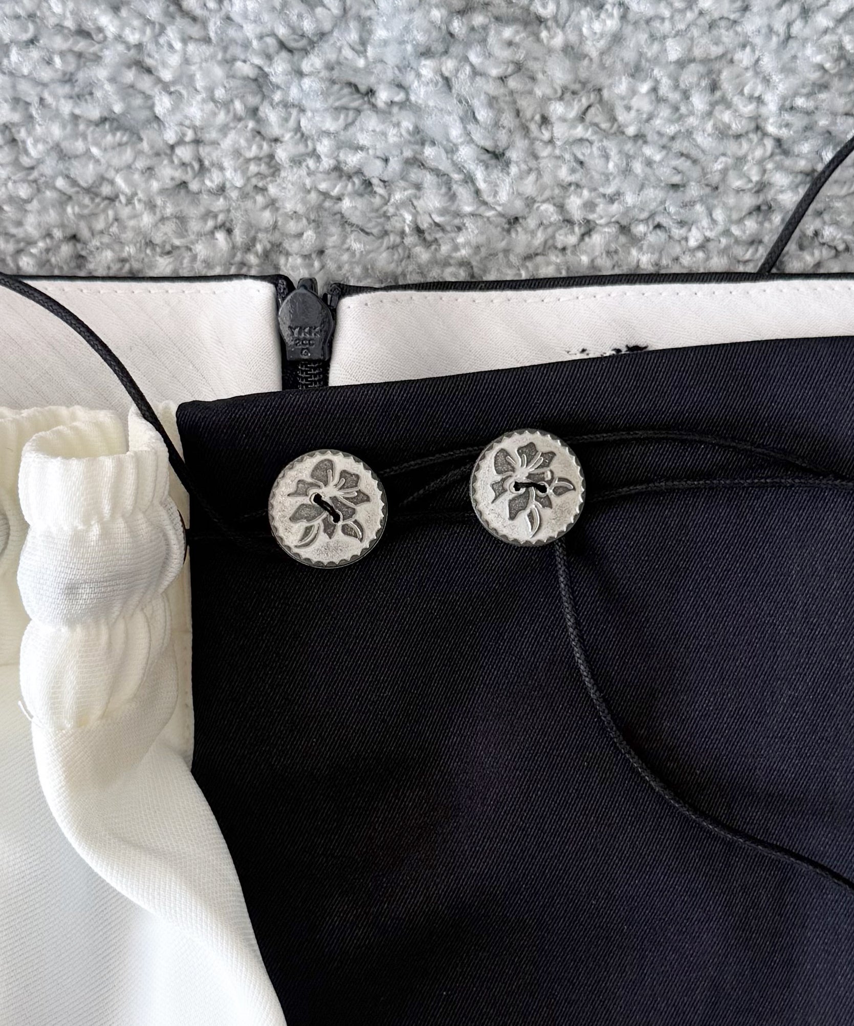 ULIKASANCTUS Curtain mini skirt "NAVY"