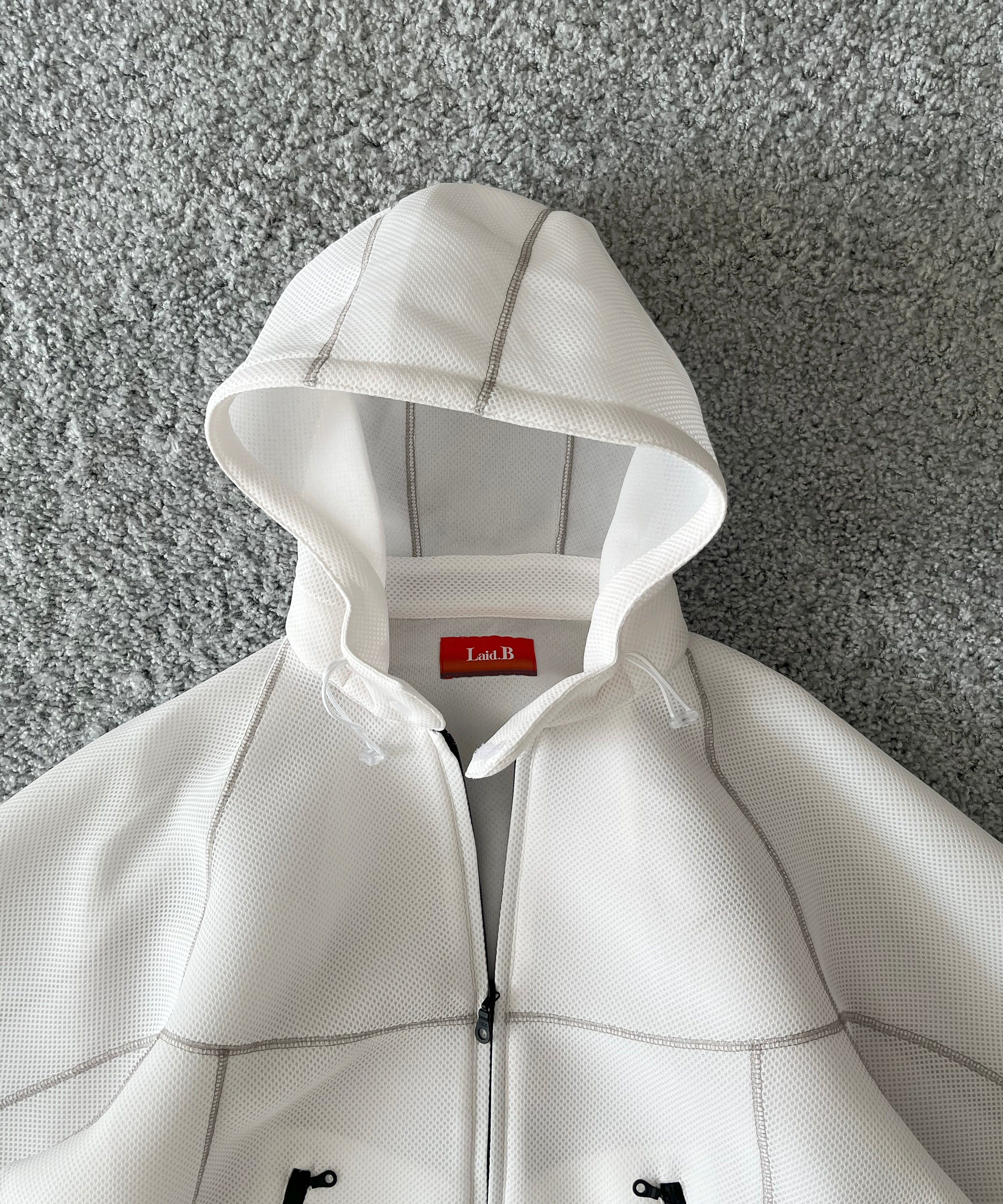 Laid.B "Oka" shell parka "WHITE"
