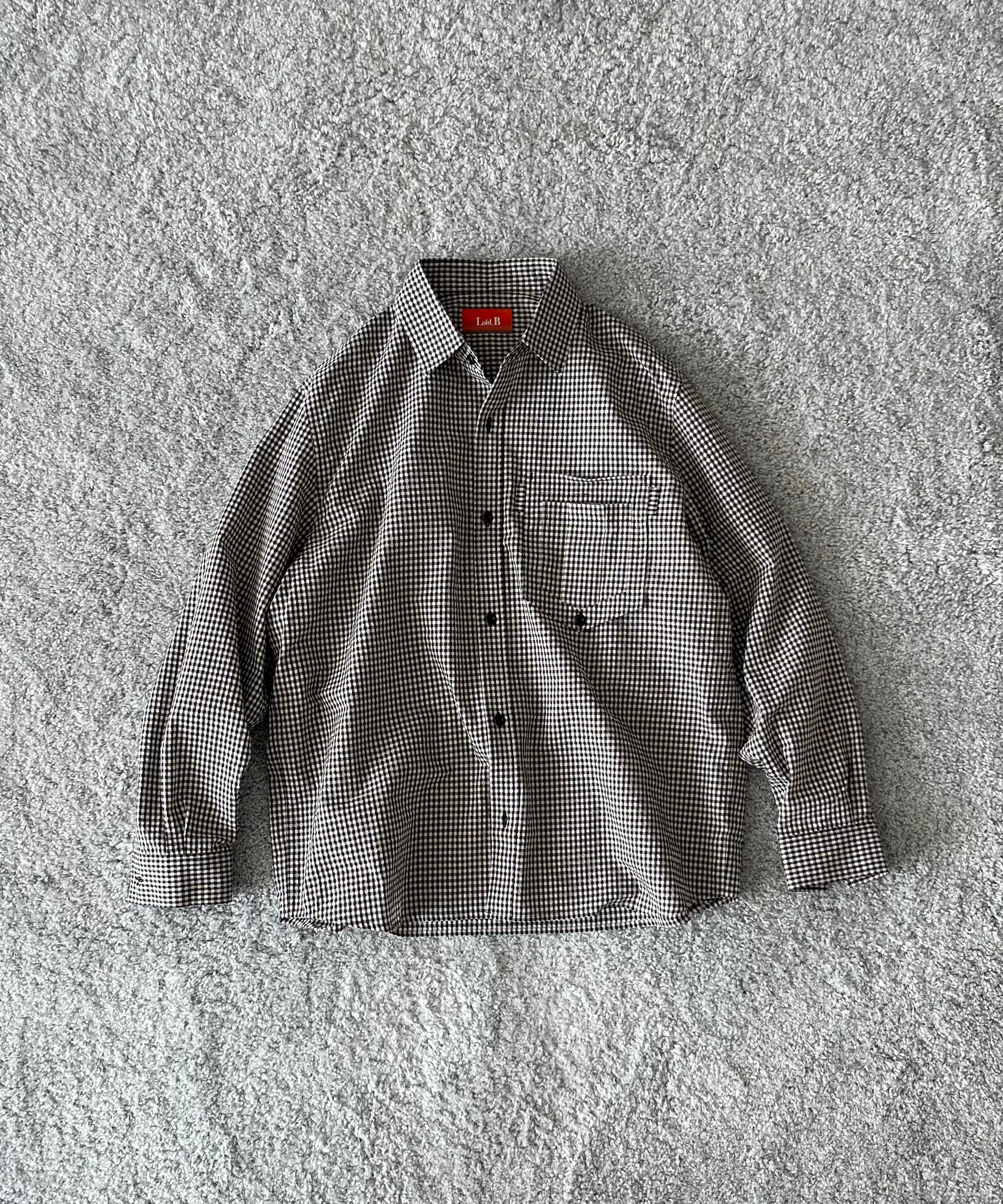 Laid.B Inside out pocket shirts "WHITE"
