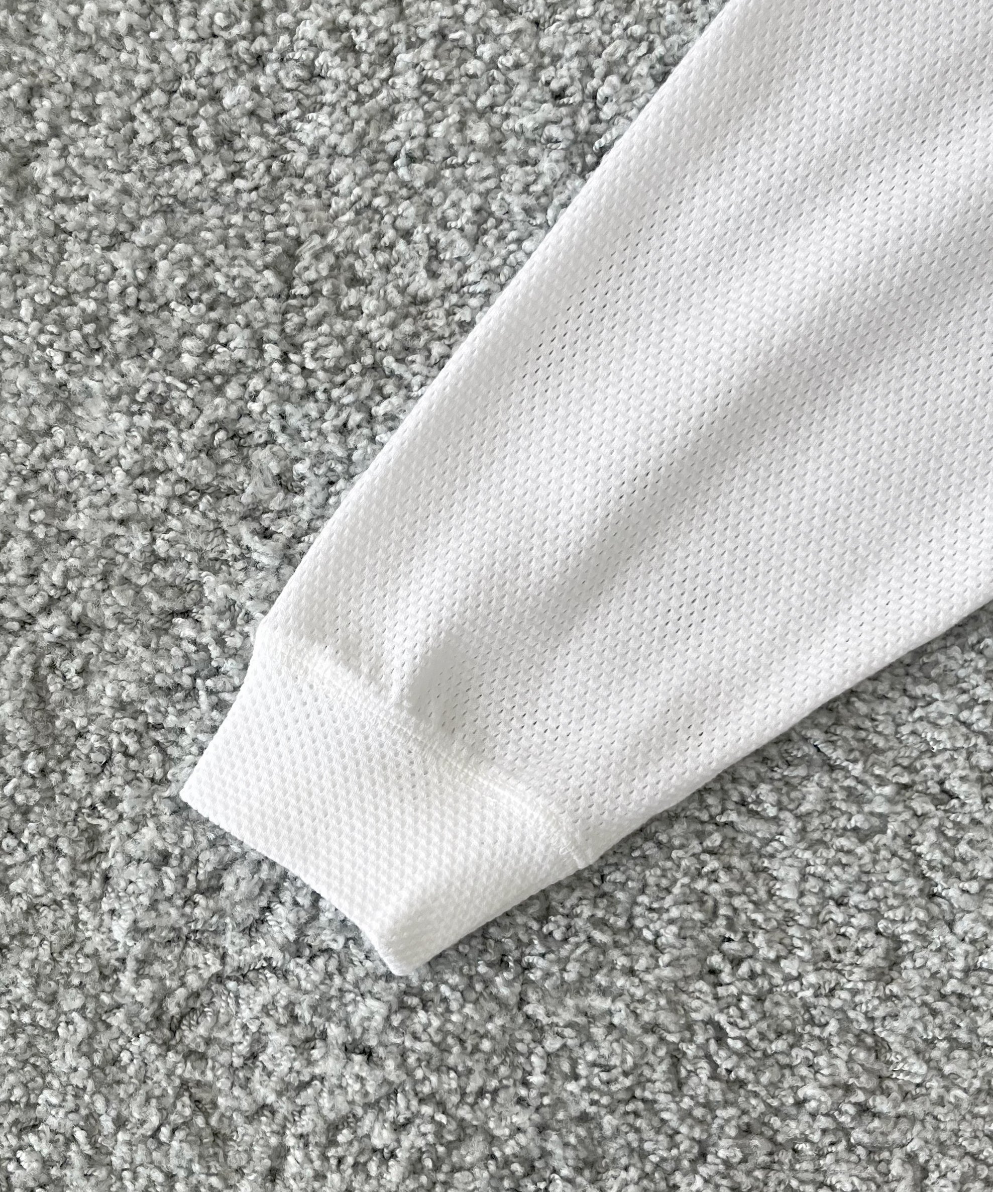 WHOWHAT Cotton mesh hoodie "WHITE"