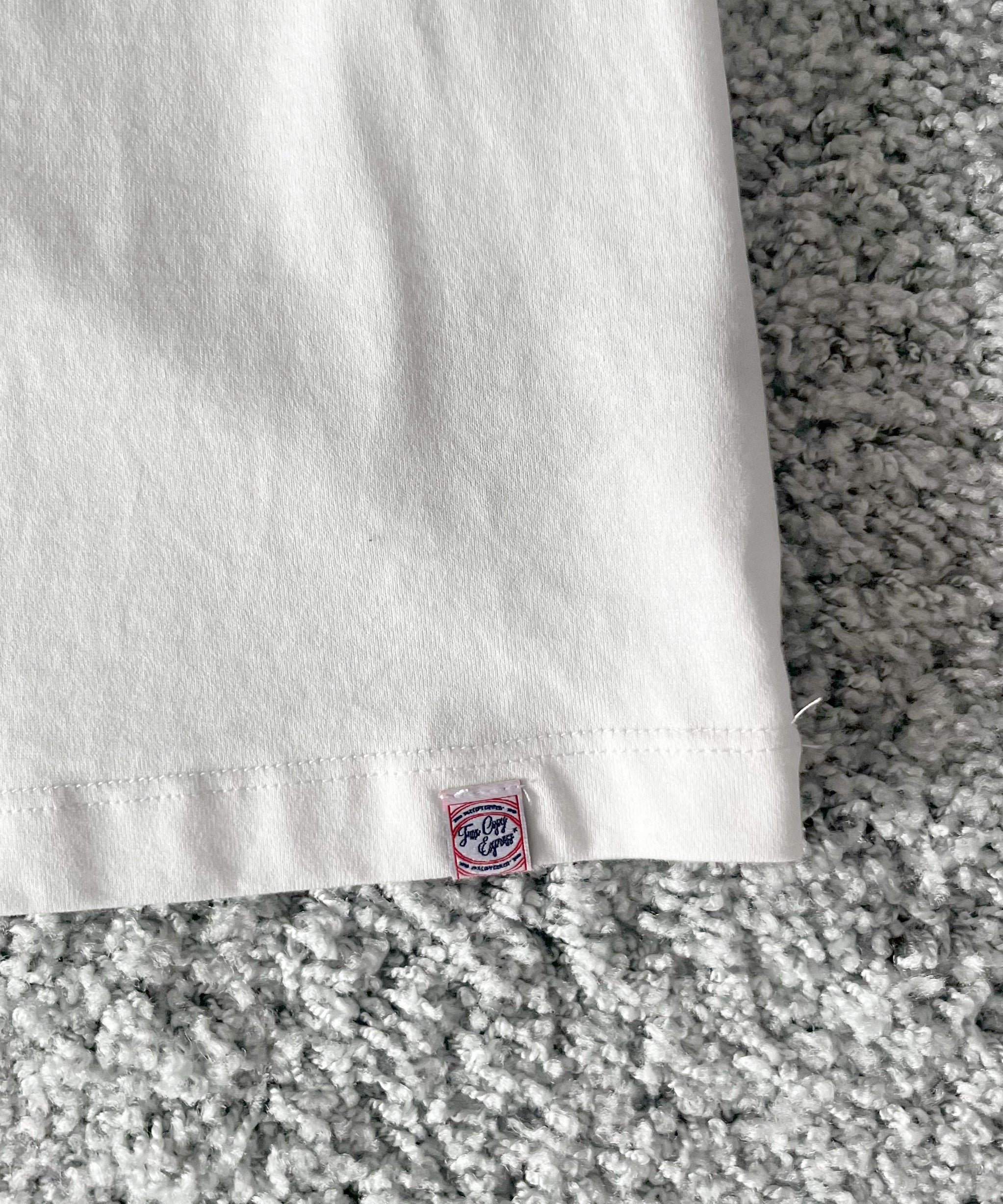 FAX COPY EXPRESS Vintage label fitted tee "WHITE"