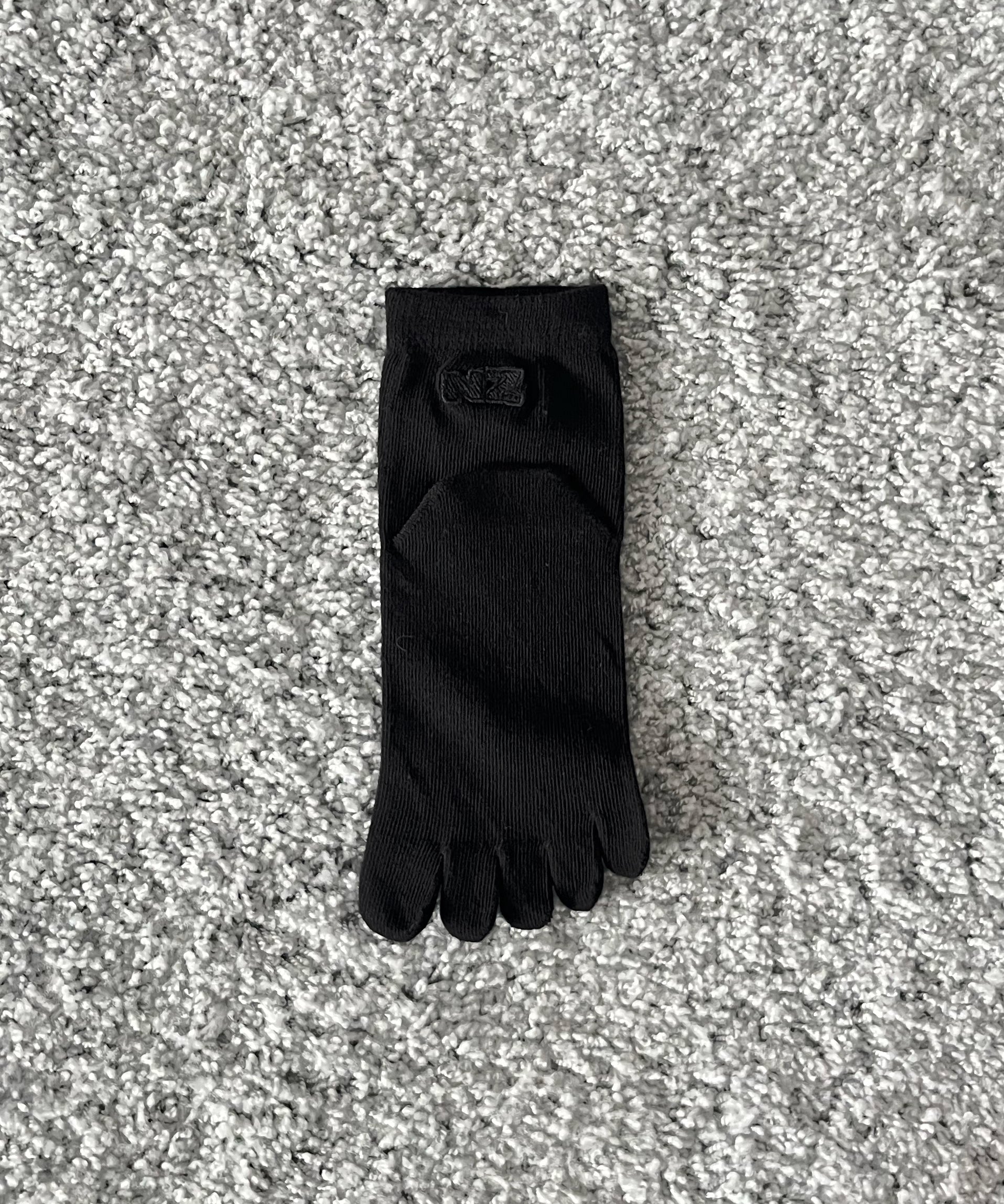 NATASHA ZINKO 3pack toe socks "BLACK"