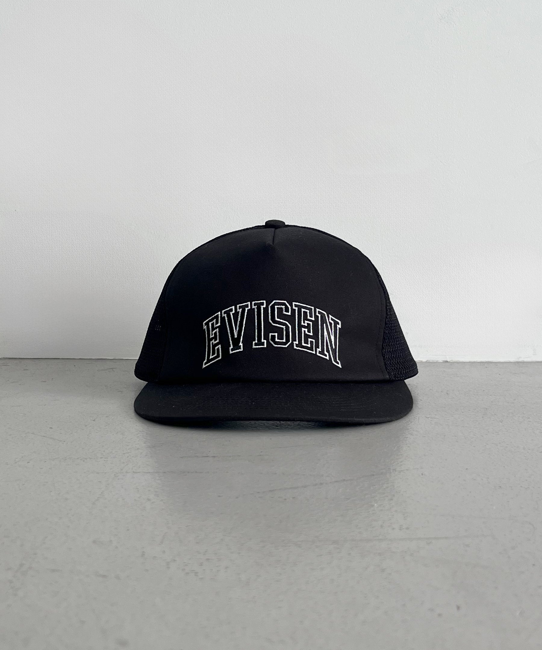 Evisen Skateboardsゑ College mesh cap "RED/WHITE"