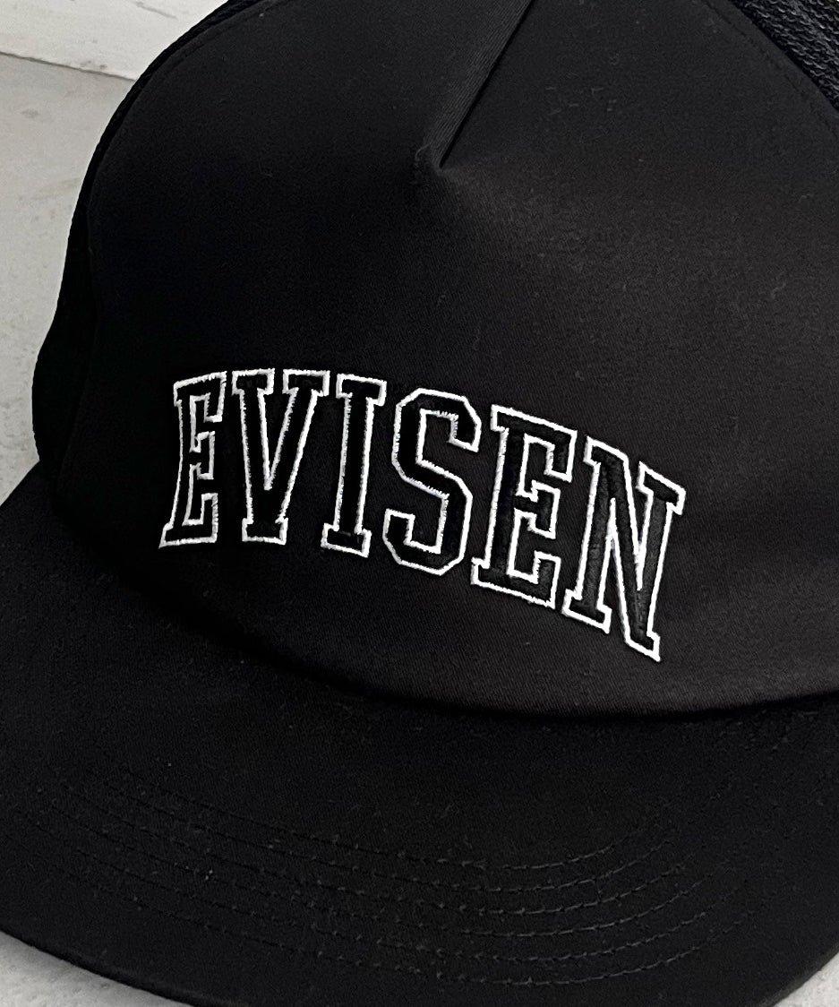 Evisen Skateboardsゑ College mesh cap "BLACK"