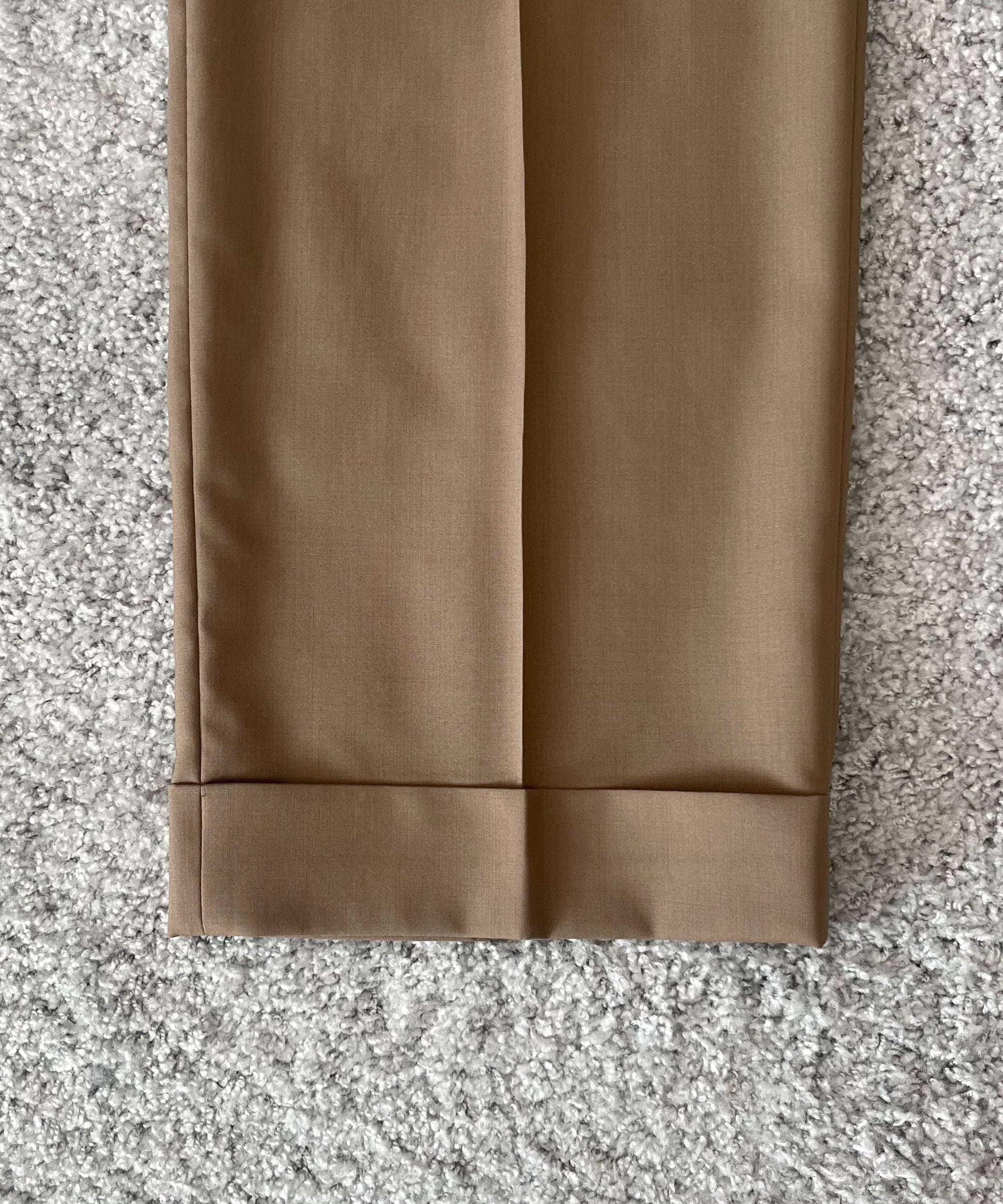 KAIKO Wool wide slacks "L.BROWN"