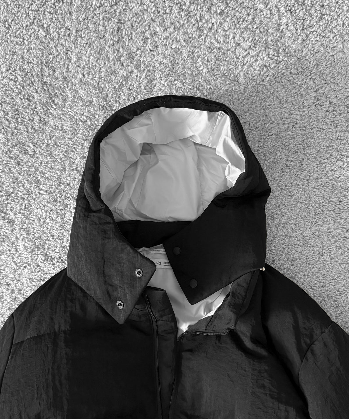 DIGAWEL DIGAWEL×F/CE. Hoodie puffer jacket “BLACK”